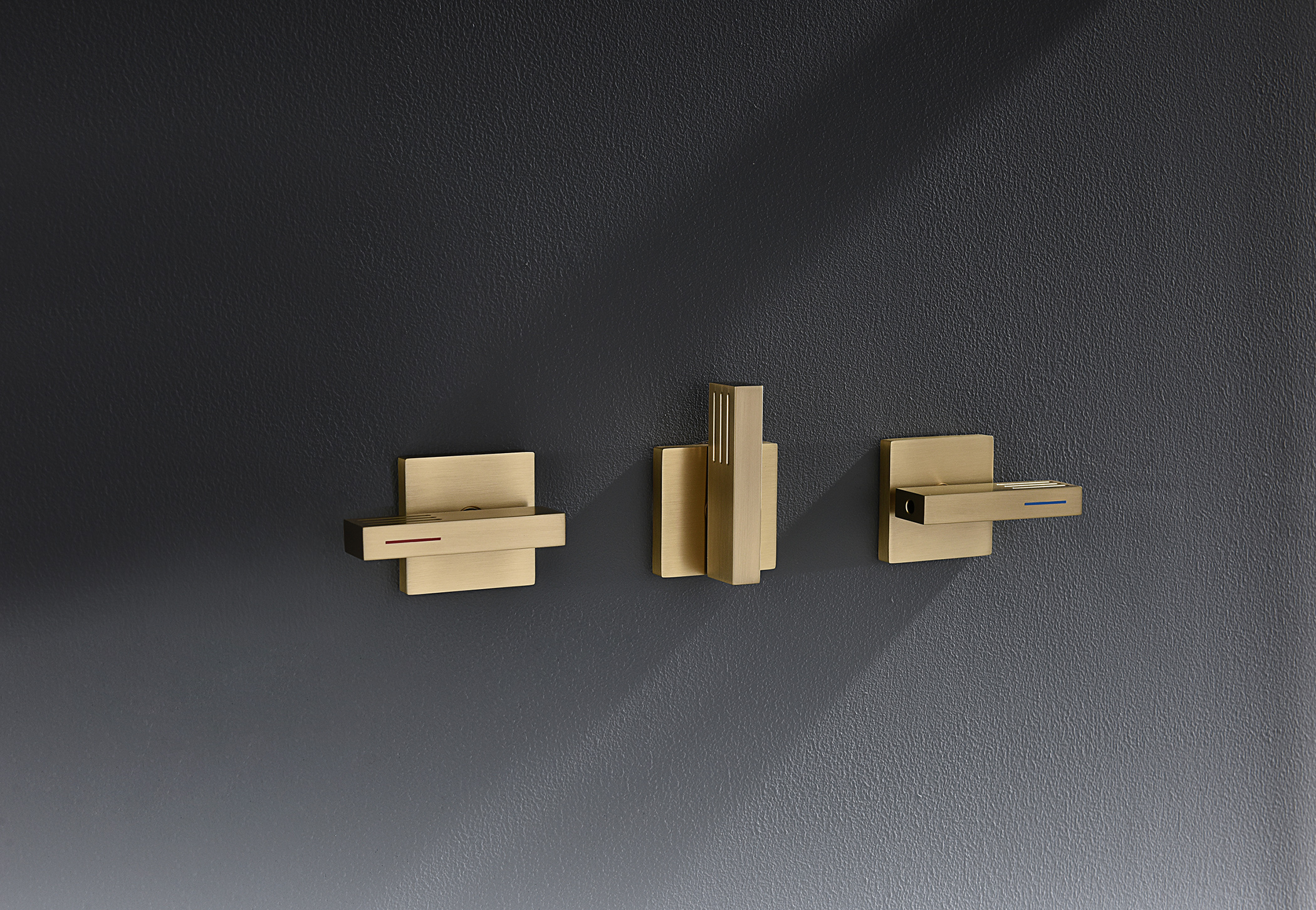 01165-S Смеситель встраиваемый для душа с 3-функ. (Мат. Золото) GANZER (6/1шт)