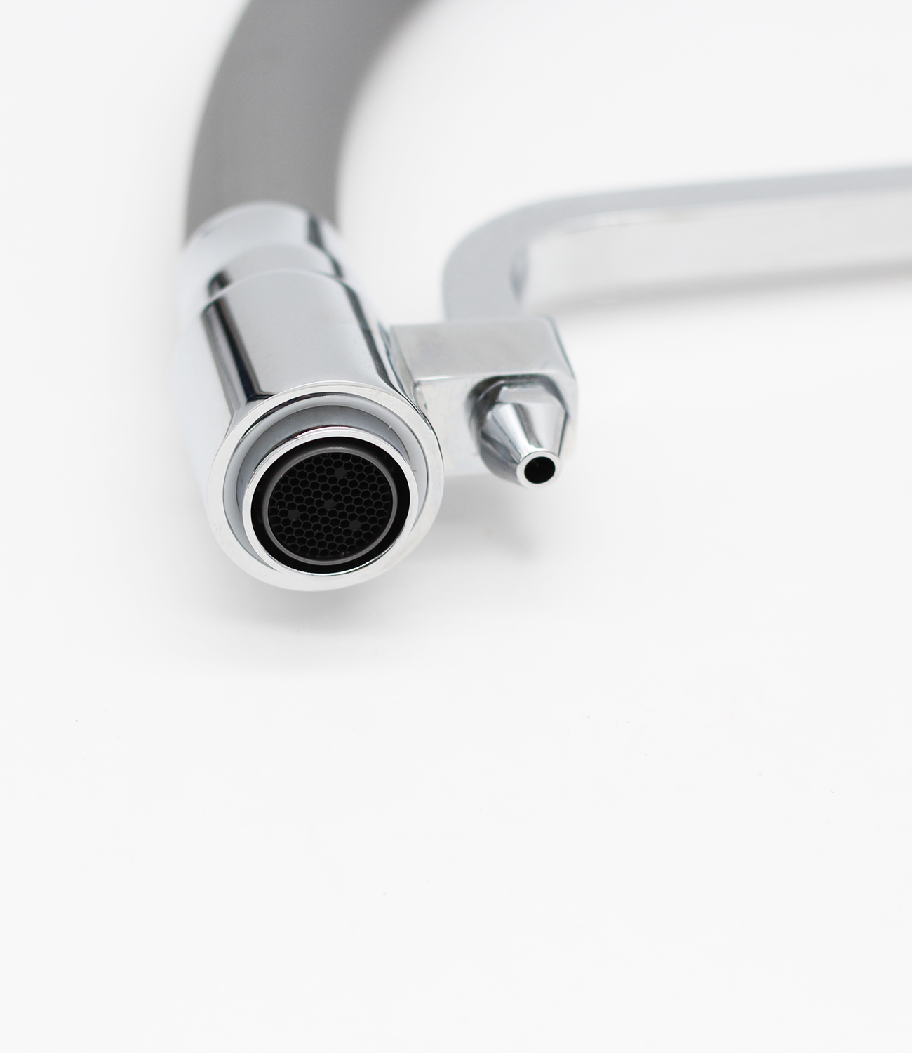 12026-H Смес. для кухни с гибким шлангом и под фильтр (СЕРЫЙ) GANZER (10/1шт) Л/К