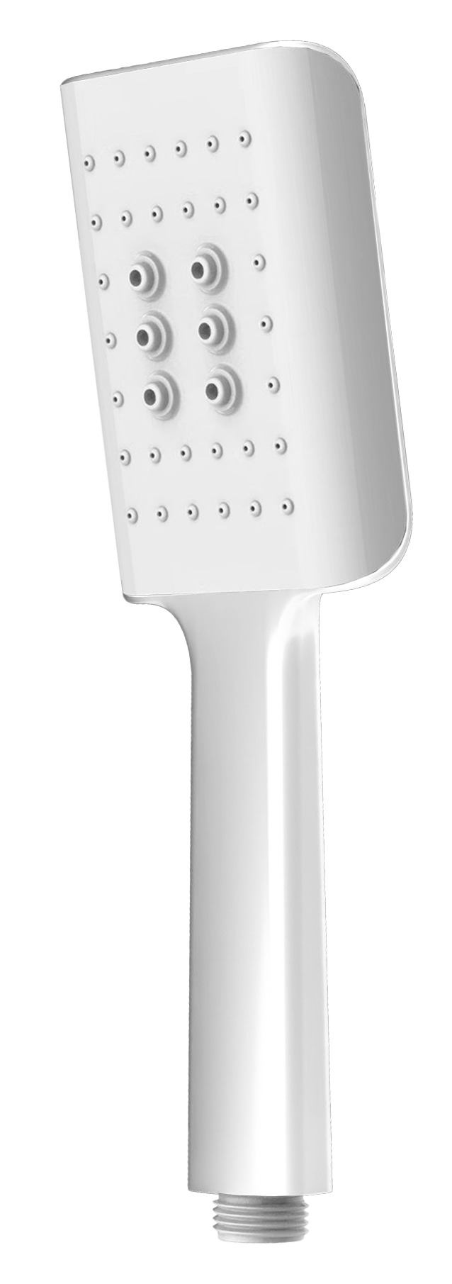 1055-F Лейка для душа 1 режим. (самоочищающая,БЕЛЫЙ)  GANZER  (50/1шт)