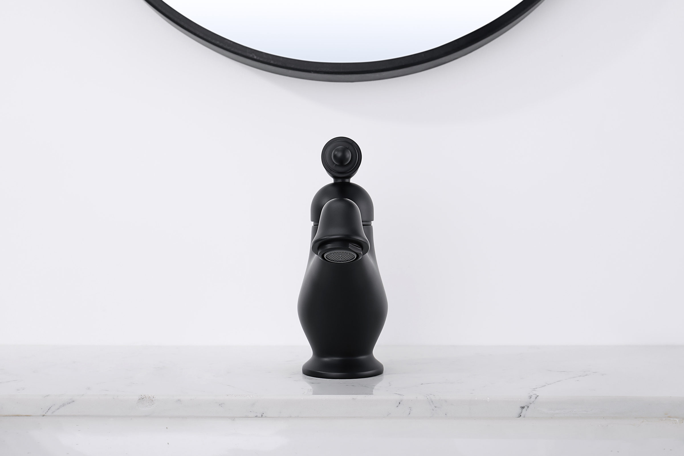 77111-C Смеситель для умыв. (ЧЕРНЫЙ)  GANZER  (10/1шт) Л/К