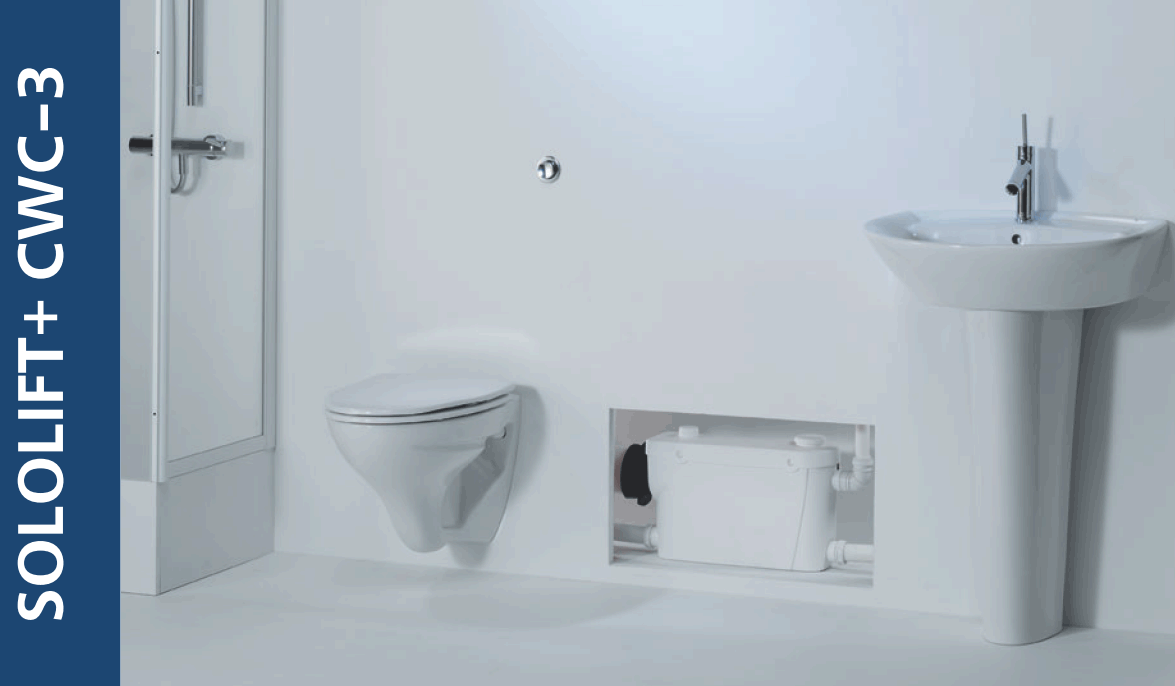 Насос СОЛОЛИФТ (Т.макс. 40°) д/подк. настен. унит./рак./ванна GRUNDFOS (1шт)
