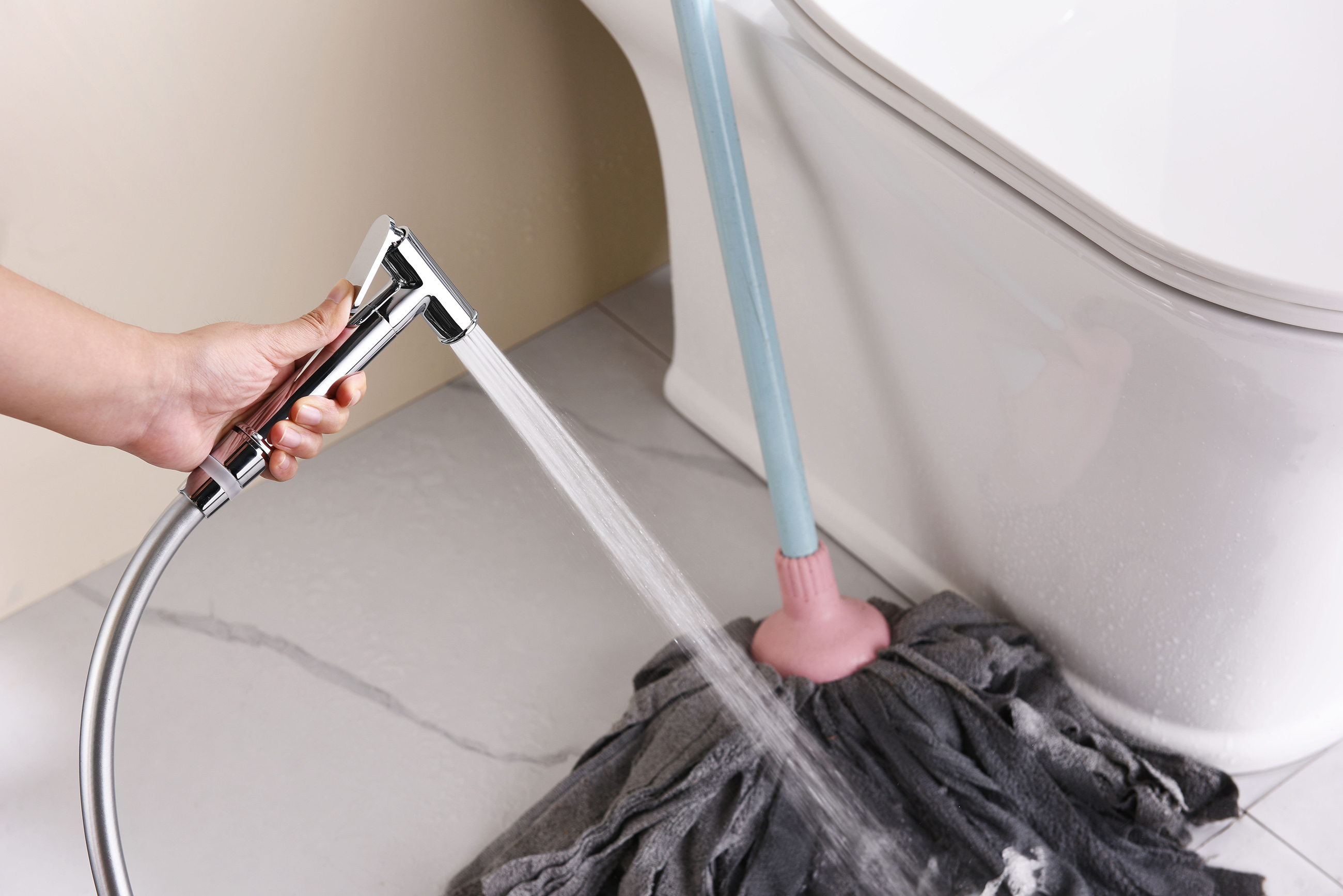 19157 Смеситель встраиваемый с ГИГ. душем (ХРОМ) GANZER (10/1шт)