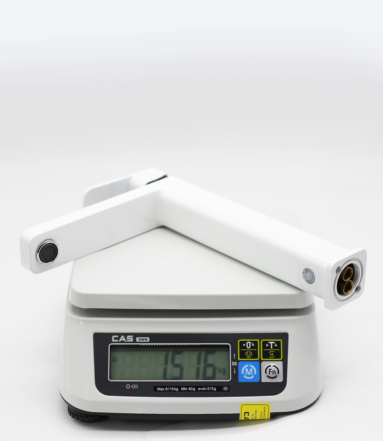 12016-F Смеситель для умыв. (ВЫСОКИ БЕЛЫЙ) GANZER  (10/1шт) Л/К