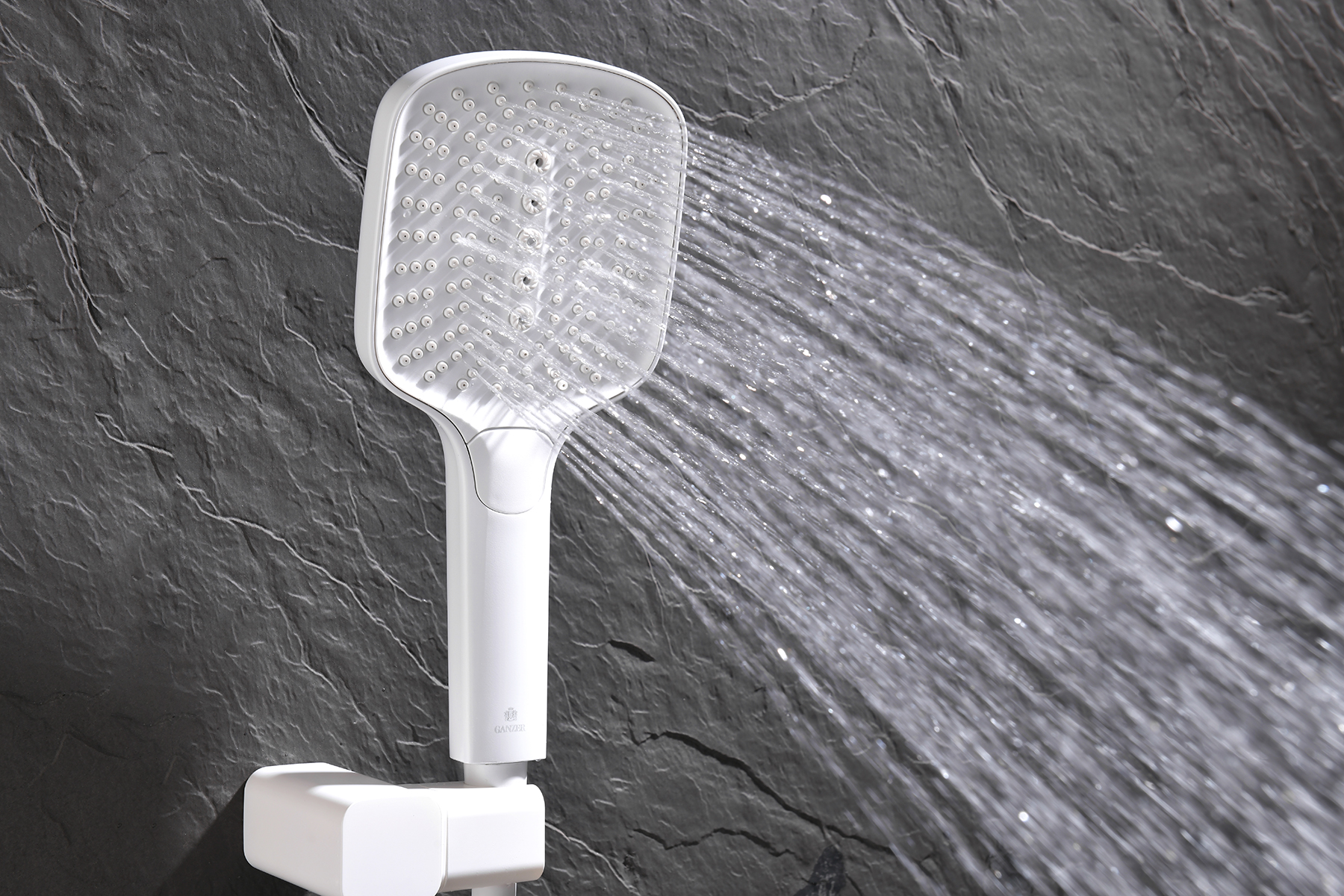 12165-F Смеситель встраиваемый для душа с 3-функ. (БЕЛЫЙ) GANZER (6/1шт)