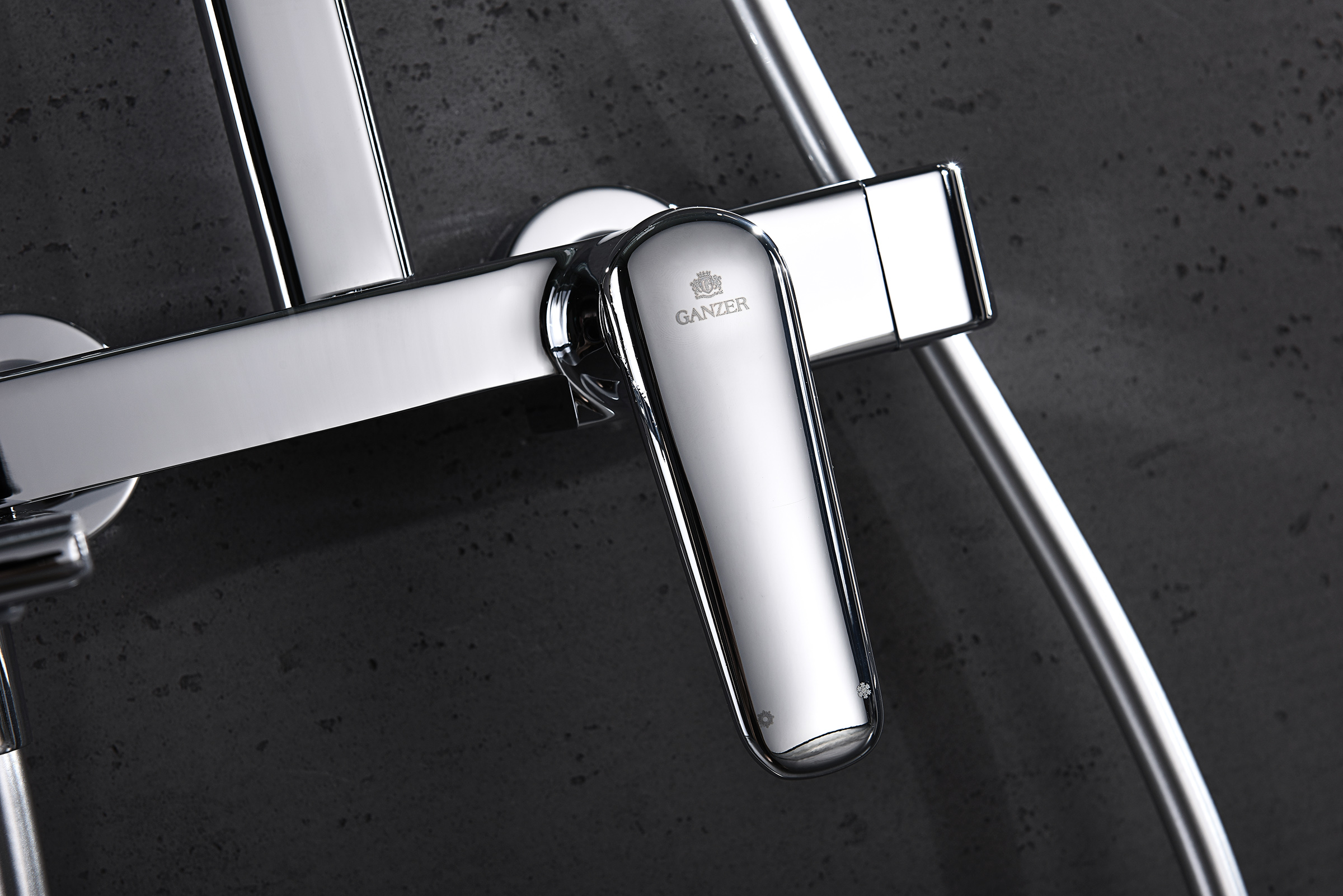 02162 Душевая система (ХРОМ) GANZER (5/1шт)