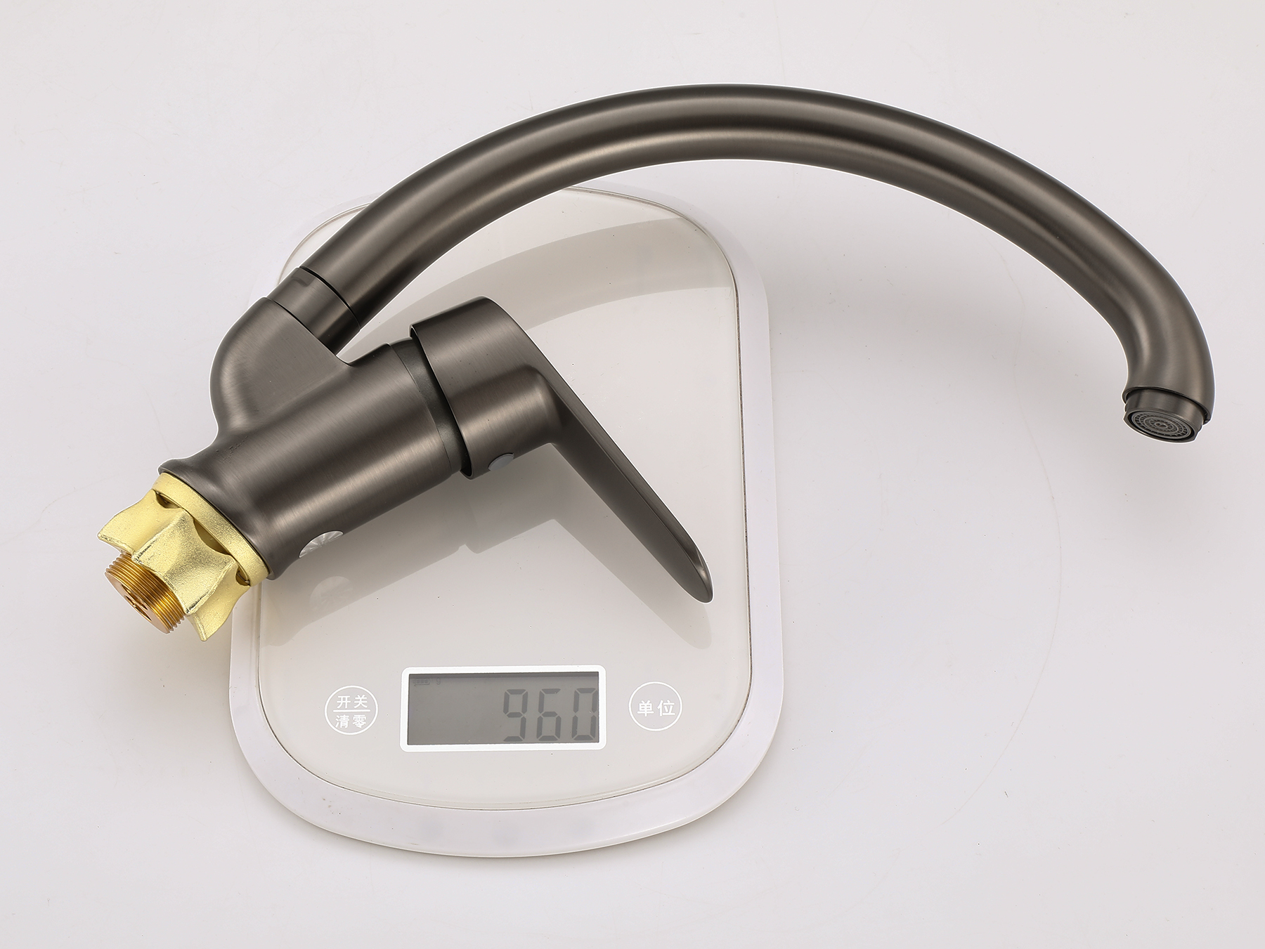 59023-P Смеситель для кухни (ГРАФИТ) HANSEN  (10/1шт)