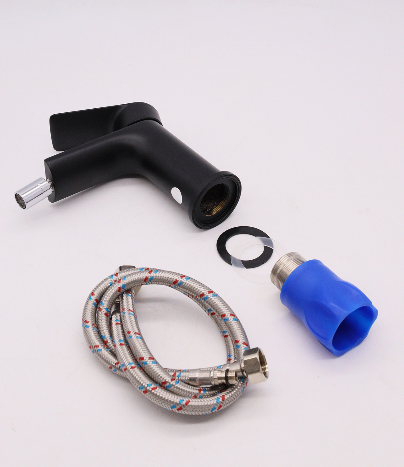 21051-C Смеситель для биде (чер.+хром) "GANZER"  (10/1шт) Л/К