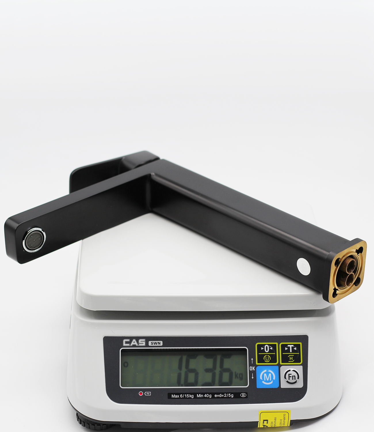 12016-C Смеситель для умыв. (ВЫСОКИ ЧЕРНЫЙ) GANZER  (10/1шт)  Л/К