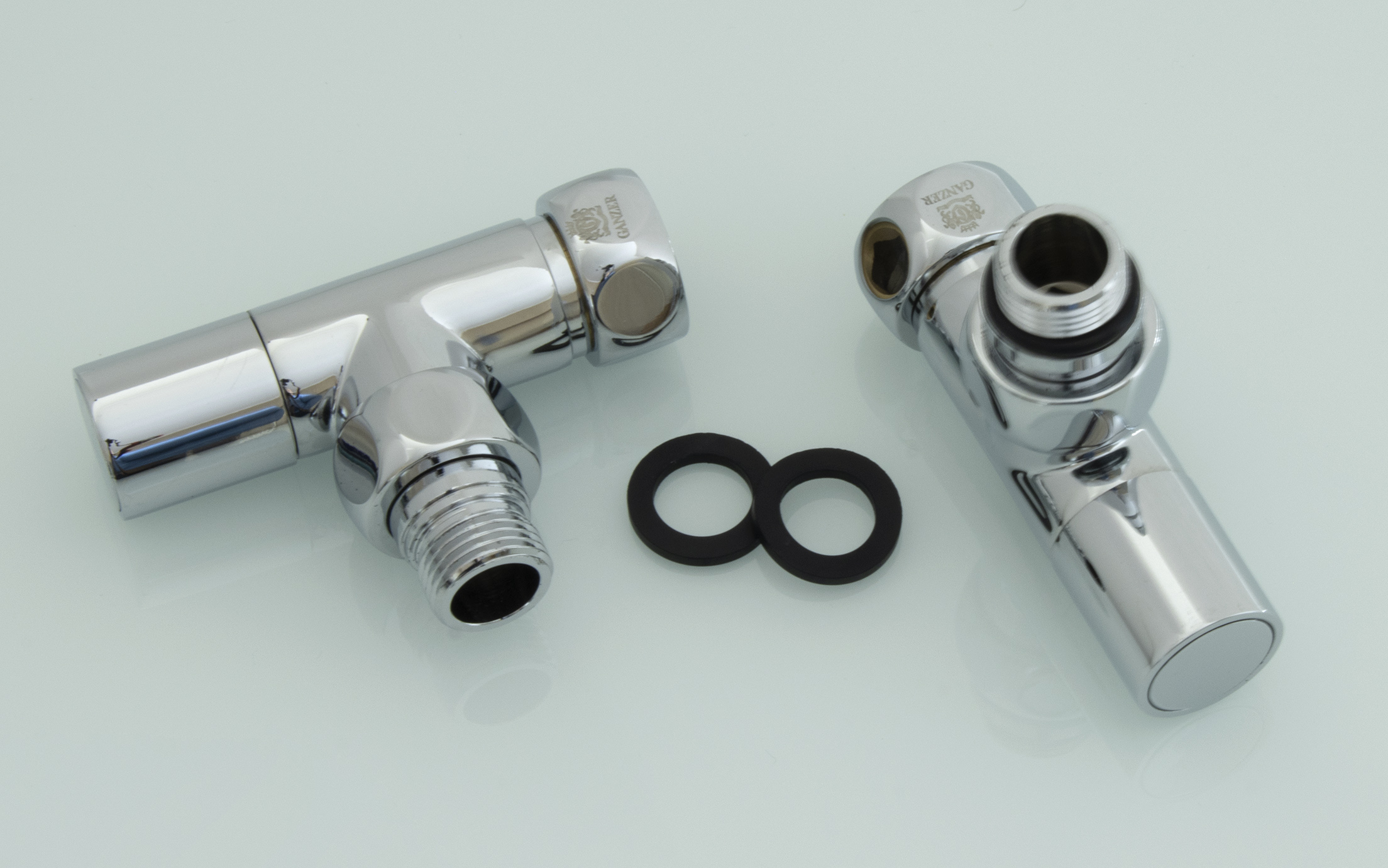 Кран для ПС УГЛОВОЙ 3/4 г х 1/2 ш КРУГ. ГАНЗЕР (20/1пар)