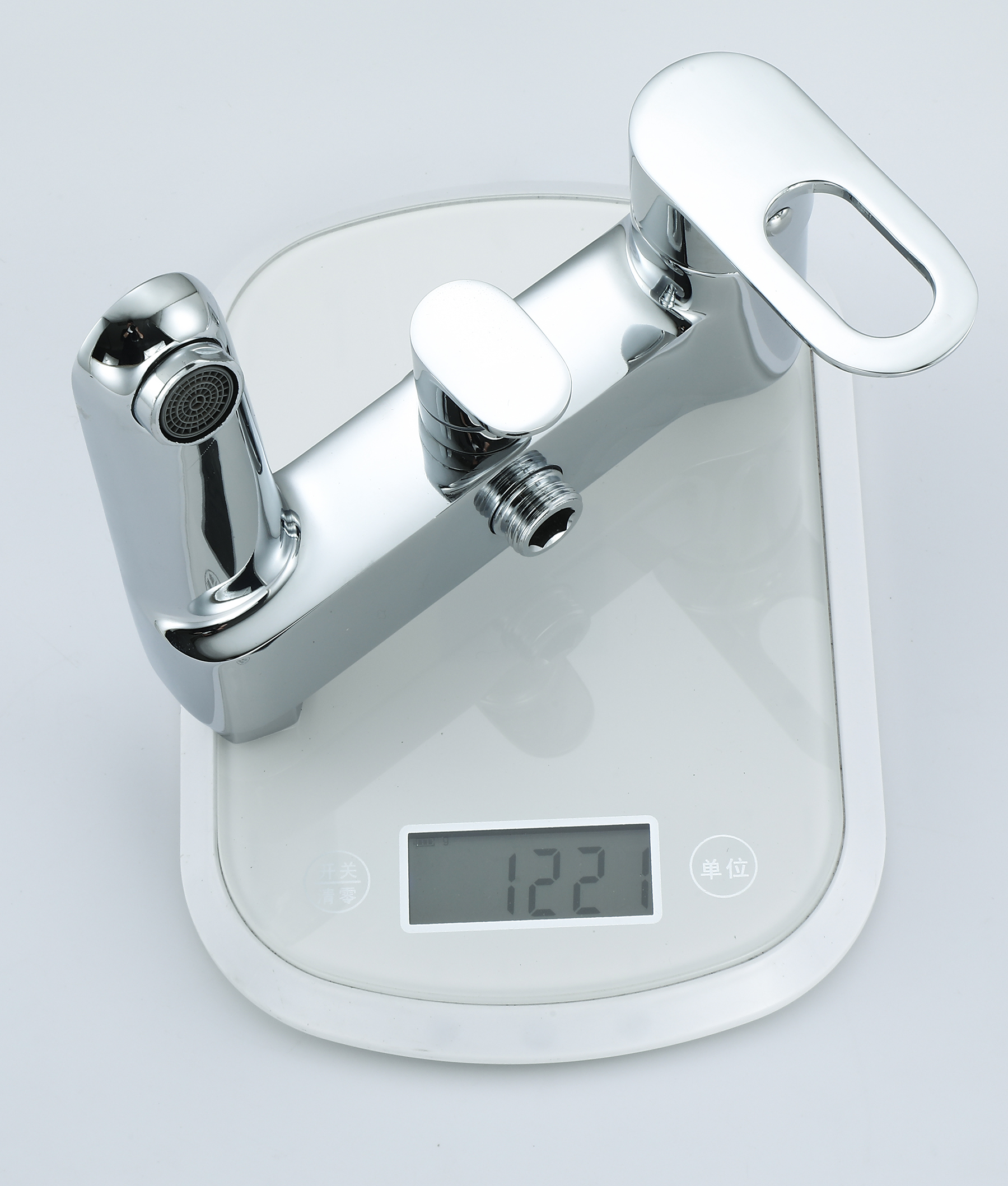 33018 Однорукий душевой релинг (ХРОМ)  HANSEN  (5/1шт)