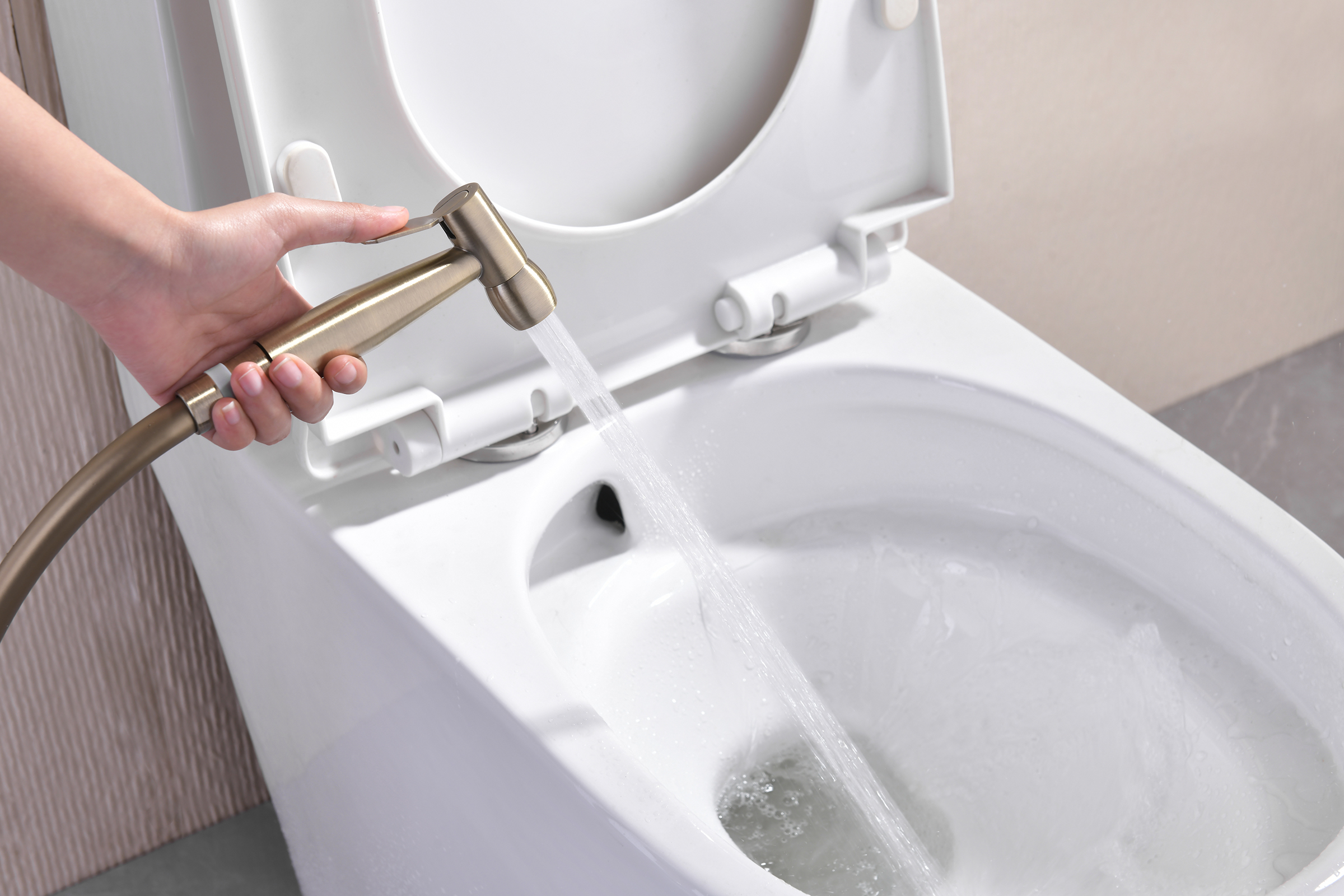 77157-D Смеситель встраиваемый с ГИГ. душом (БРОНЗА) GANZER (10/1шт)