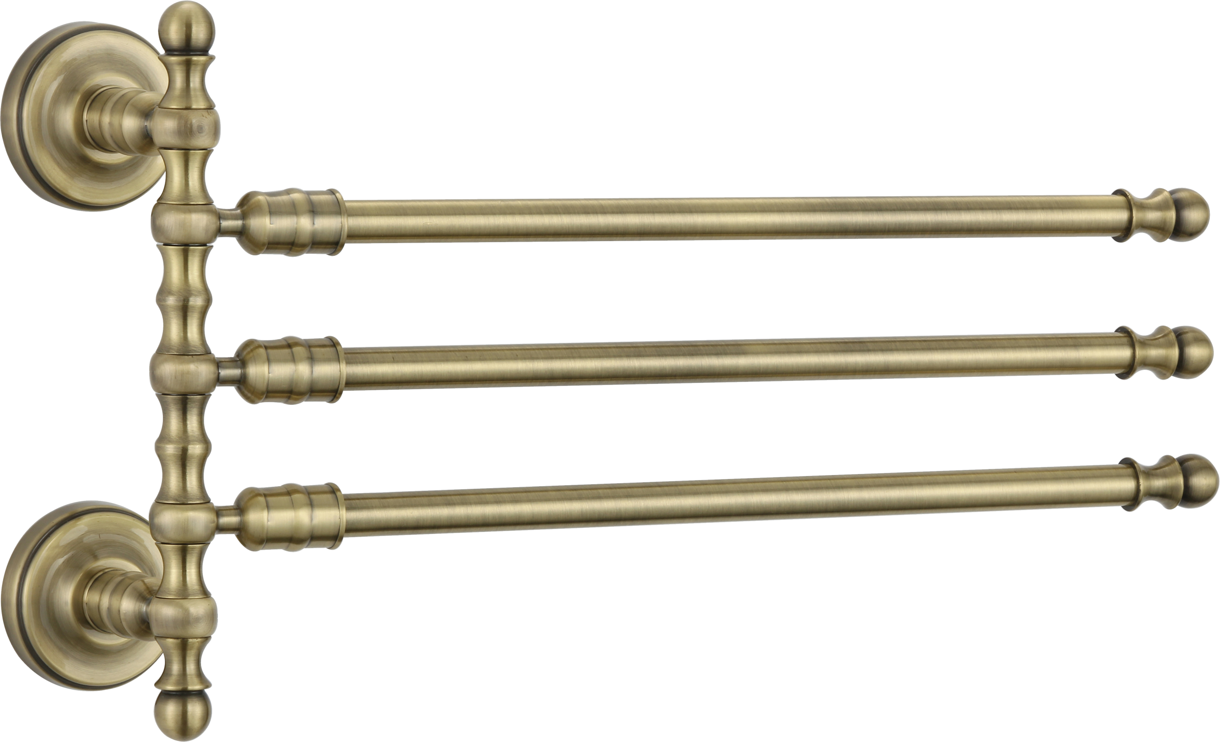 31013-D П/держатель поворот. 3-ной (БРОНЗА) GANZER  (10/1шт)