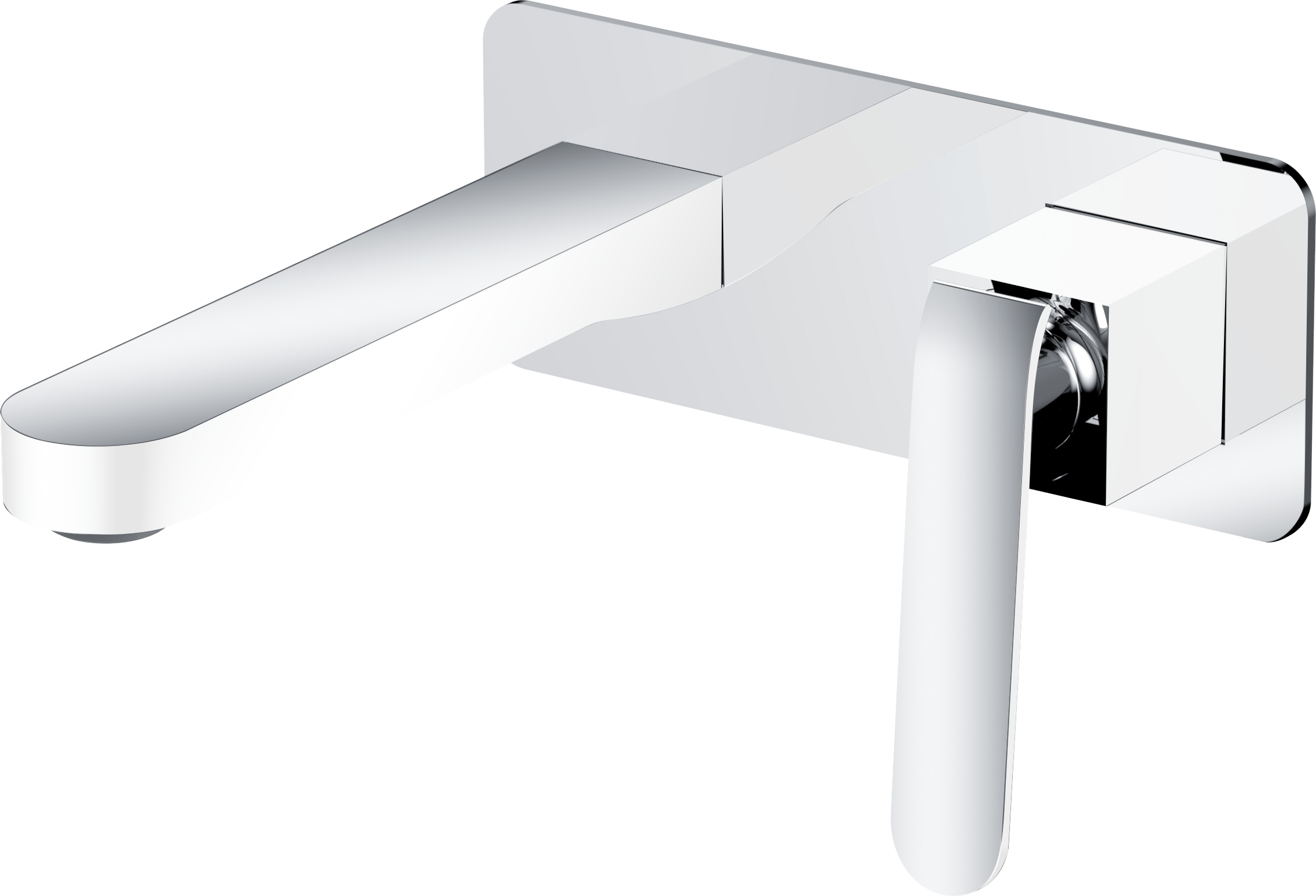 26044-F Смеситель вст. для раковины (бел.+хром) "GANZER"  (8/1шт) Л/К