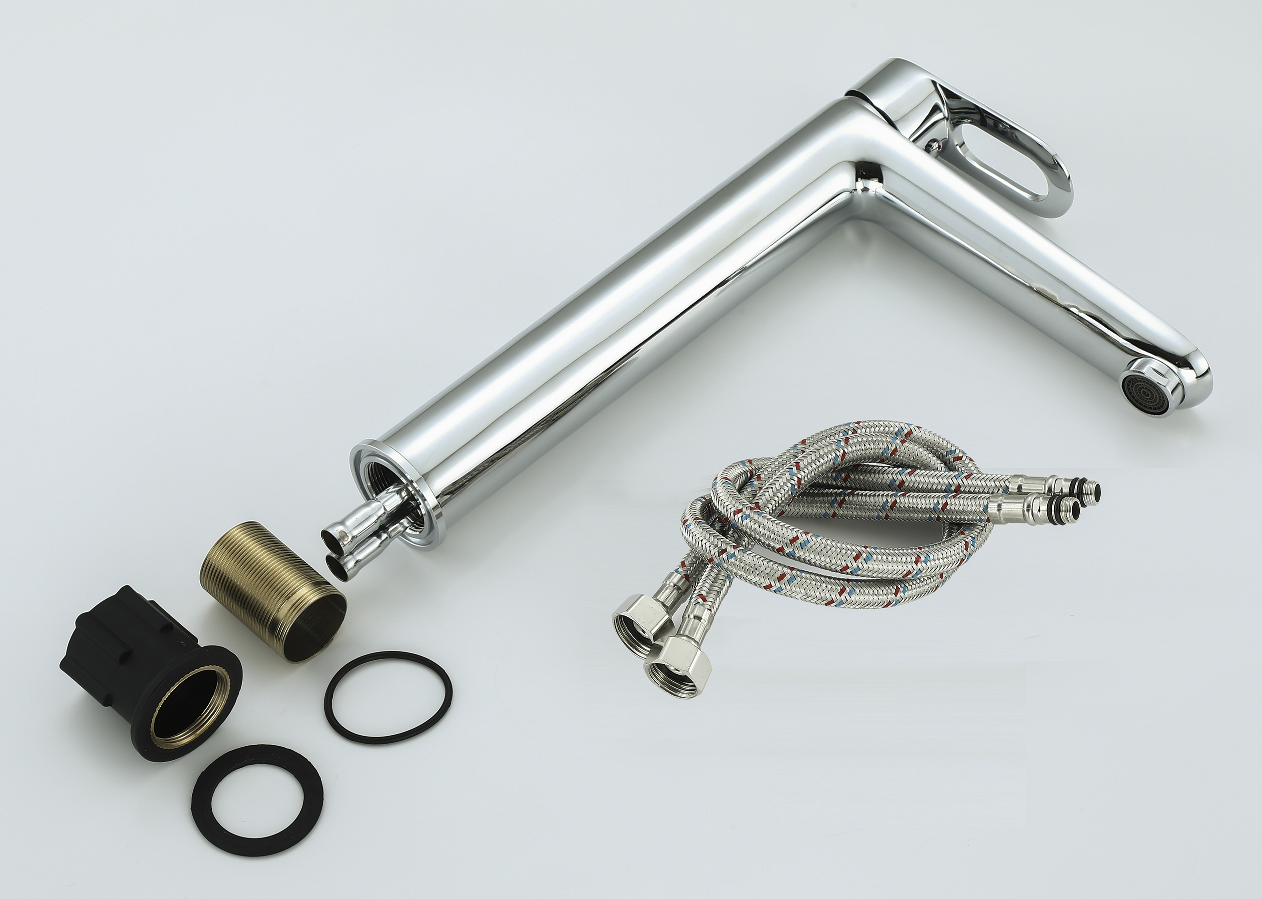 11018 Смеситель од. для раковины-чаши (ХРОМ) HANSEN (10/1шт)