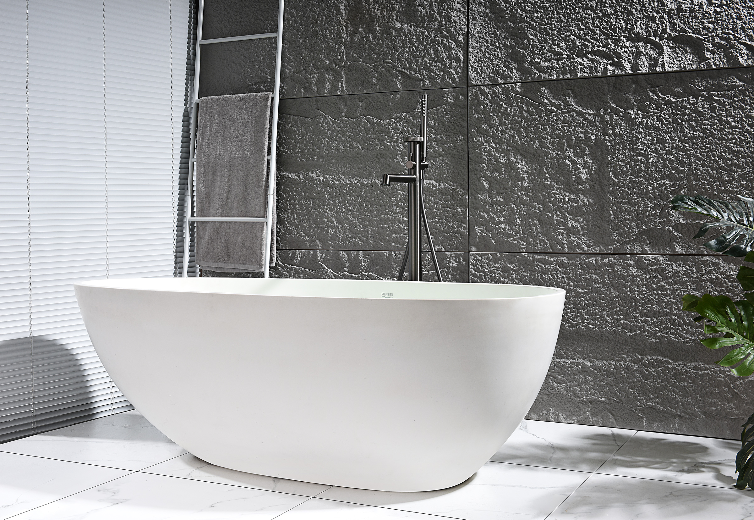 19181-Q Смеситель напольный для ванны (ГРАФИТ) GANZER  (5/1шт)