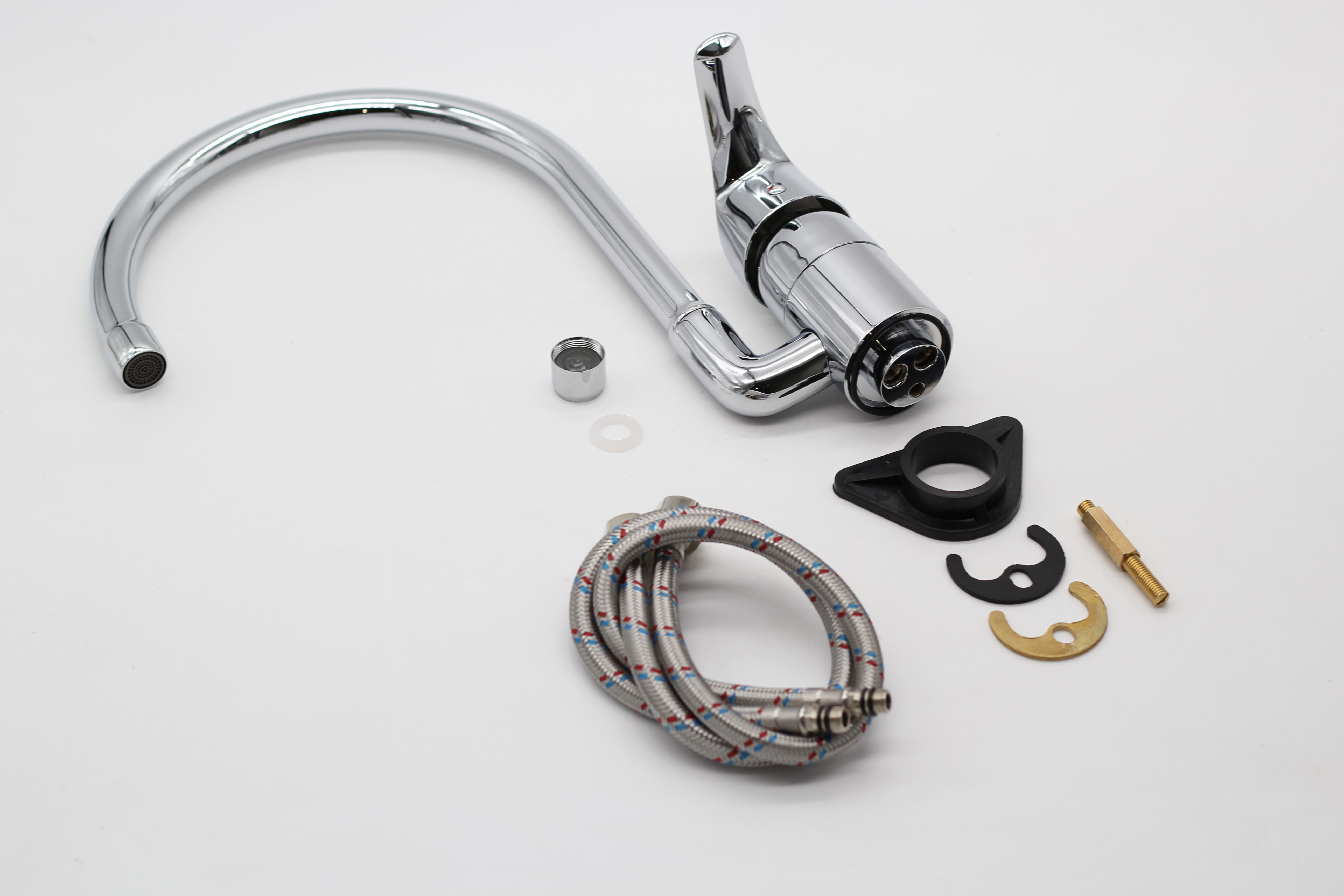 03021 Смеситель однорычажный для кухни "GANZER"  (8/1шт) Л/К