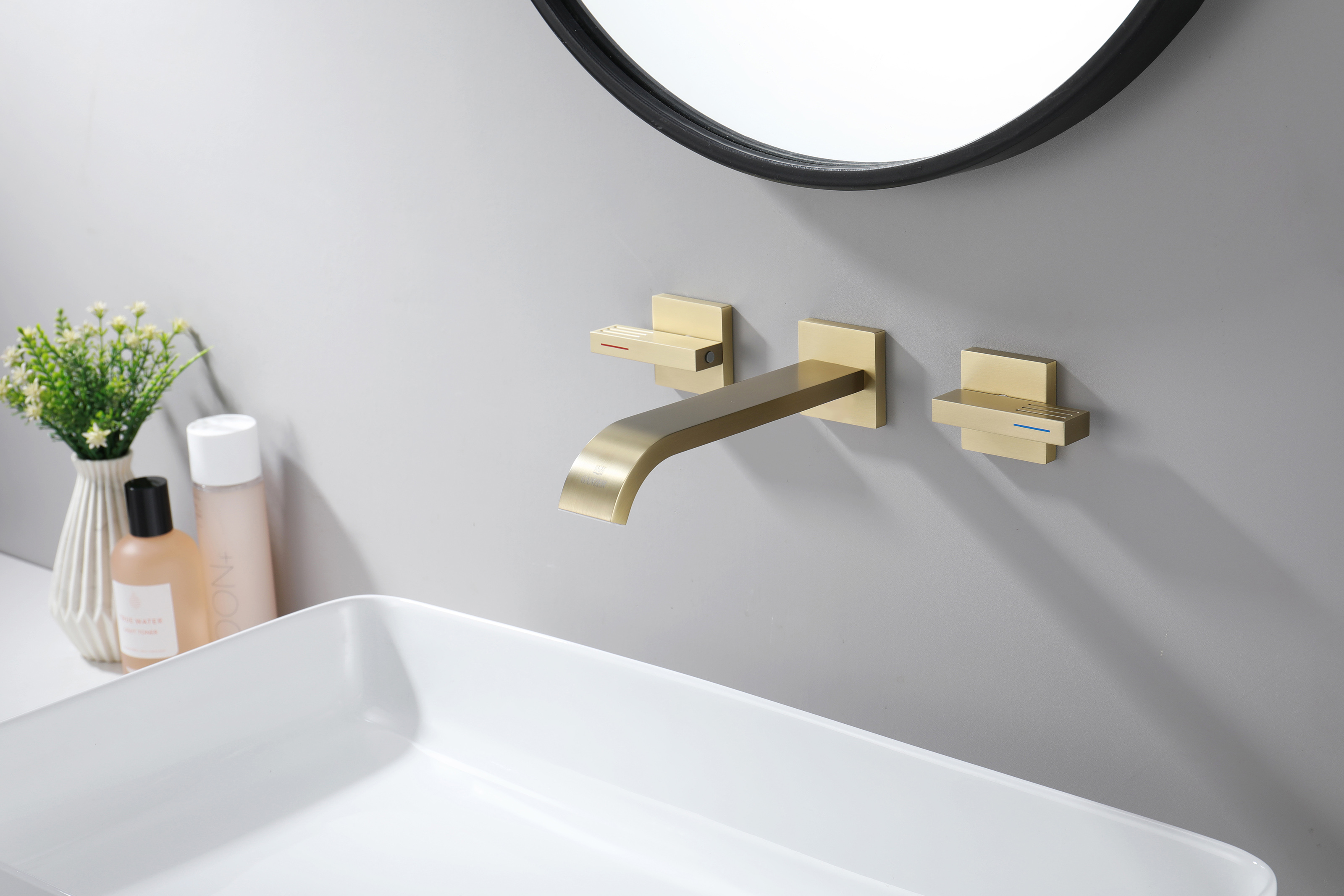 01144-S Смеситель встраиваемый для раковины (Мат. Золото) GANZER (8/1шт)