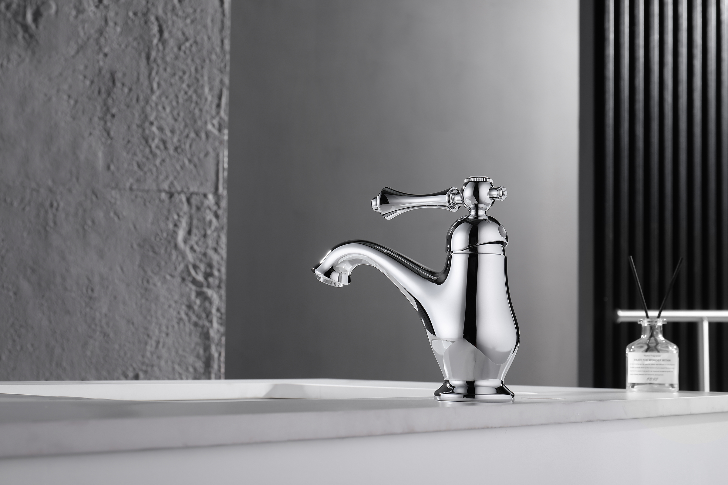 77111 Смеситель для умывальника (ХРОМ)  GANZER  (10/1шт)