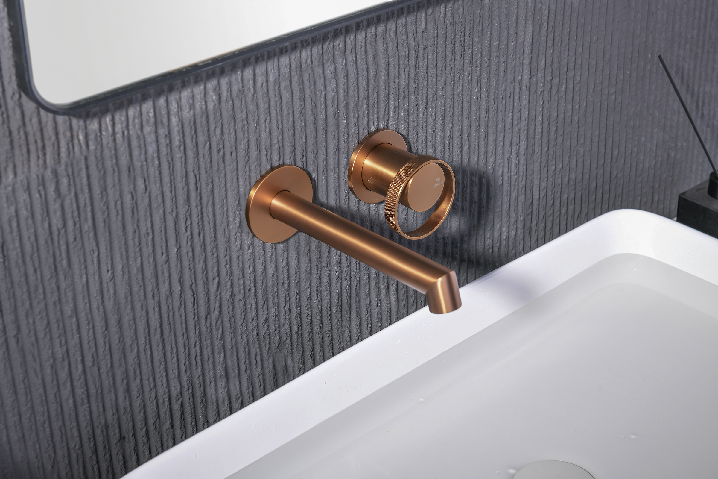 19144-R Встроенный смес для рак. (Роз. Золото) GANZER  (10/1шт)