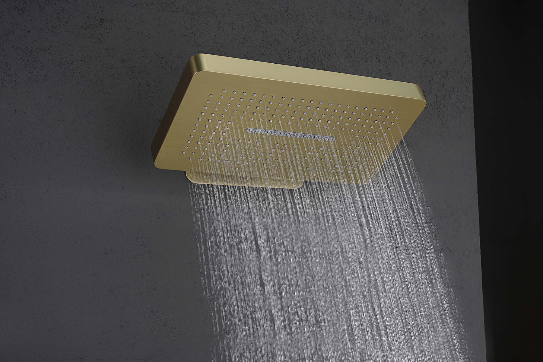 55164-S Встроенный смес для душа с 2-функ. (Мат. Золото) GANZER  (2/1шт)