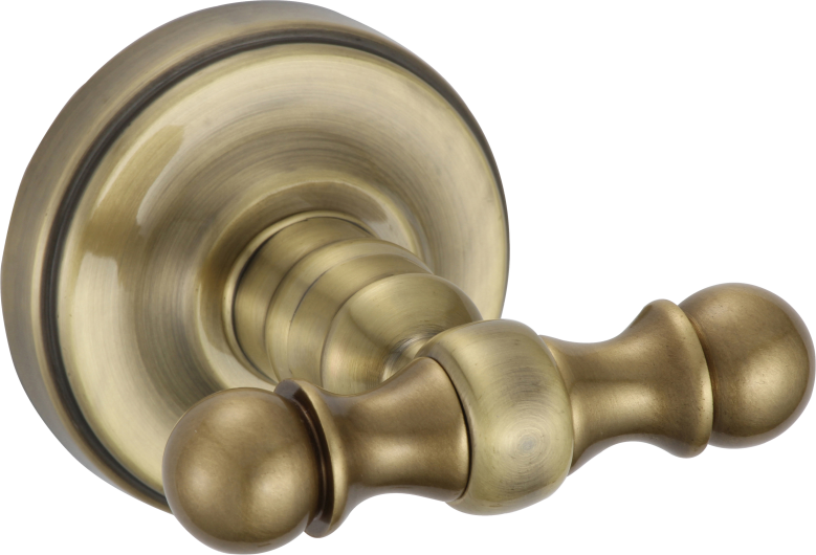 31051-D Крючок двойной (БРОНЗА) GANZER  (20/1шт)