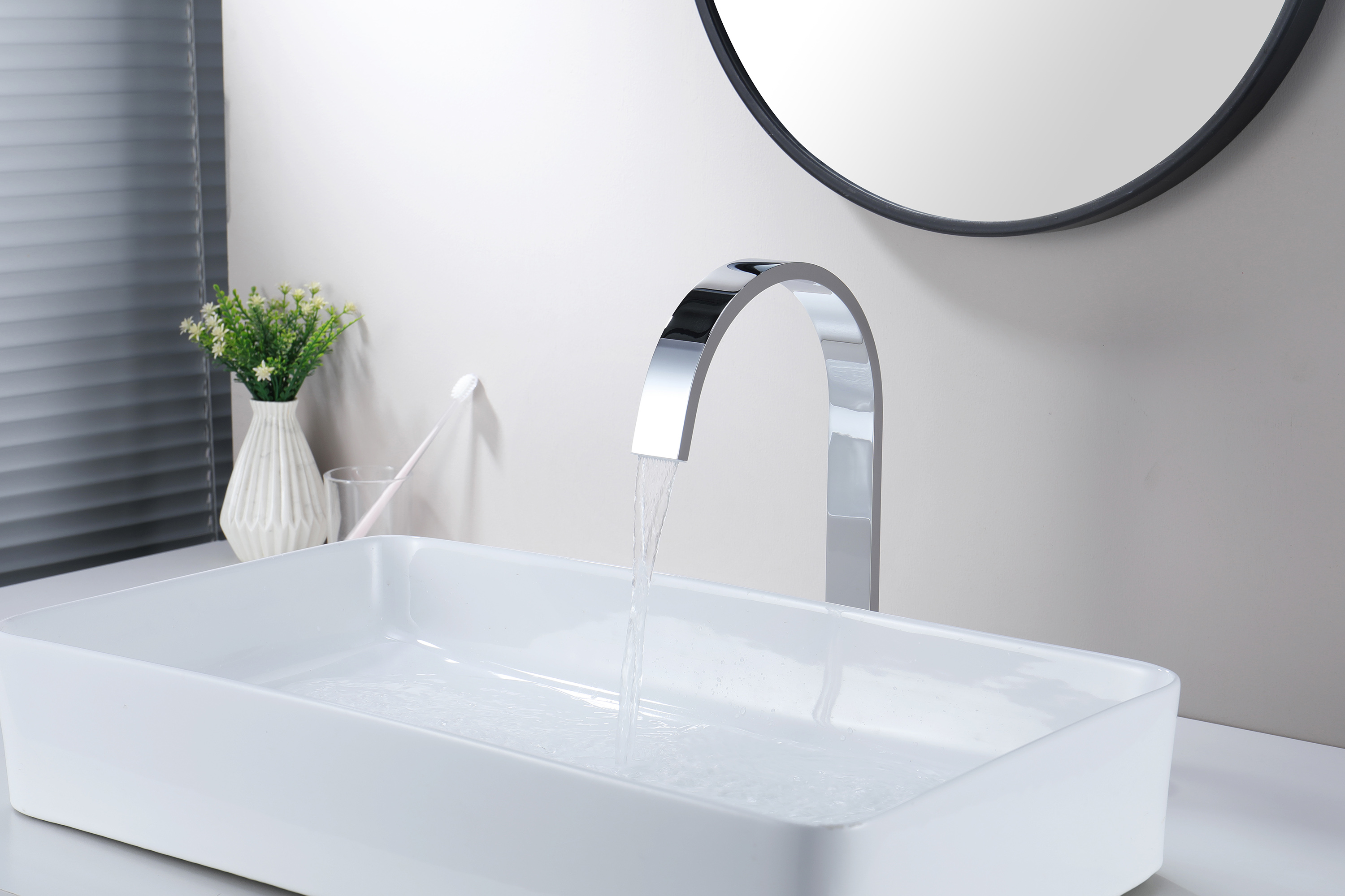 01112 Смеситель на борт раковины (2-отв,ХРОМ)  GANZER (10/1шт)