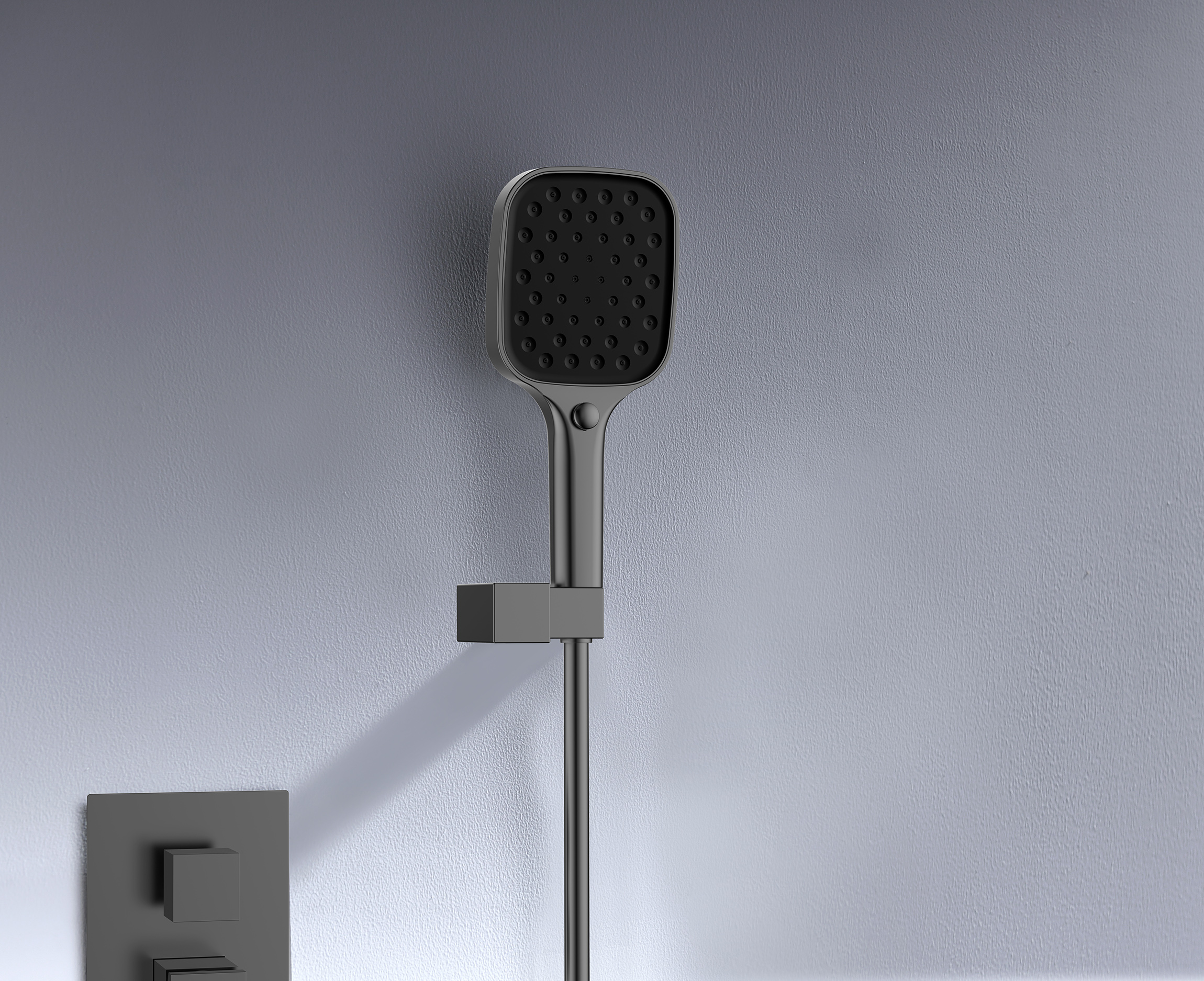 05165-Q Смеситель встраиваемый для душа с 3-функ. (ГРАФИТ) GANZER (6/1шт)