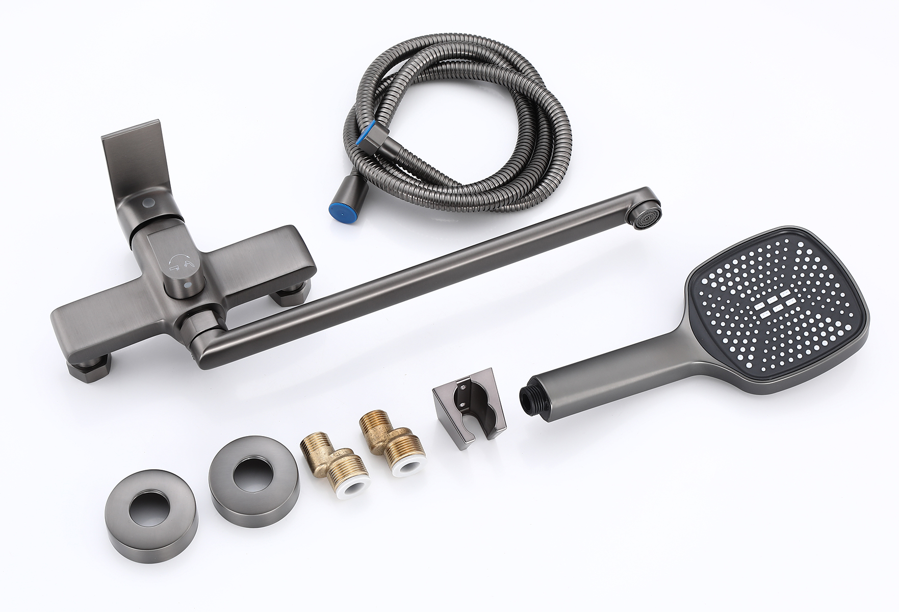 22019-P Смеситель для ванны (ГРАФИТ) HANSEN  (10/1шт)