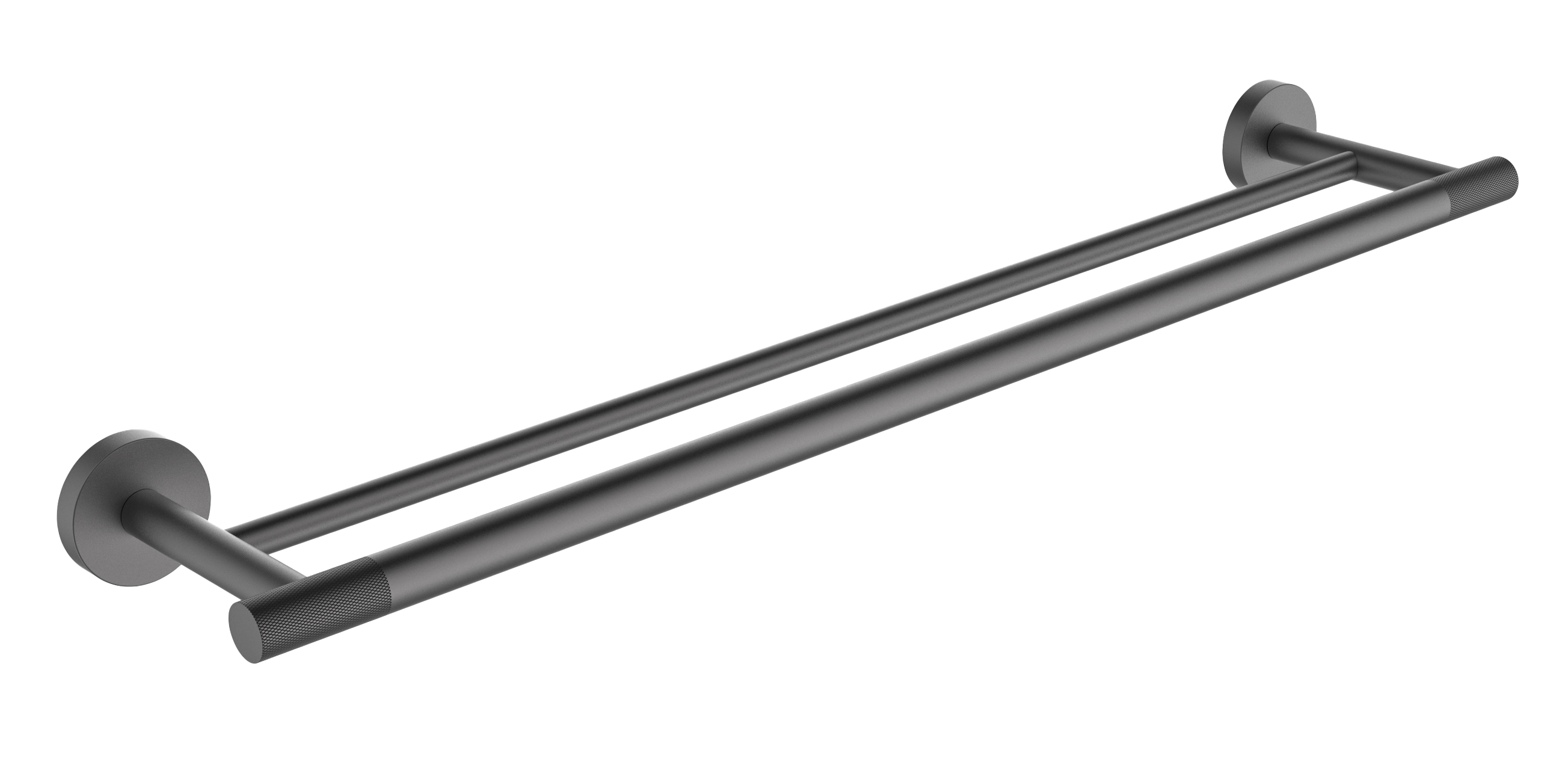 5518-G Полотенцедержатель двойной  (ГРАФИТ) ViEiR  (20/1шт)