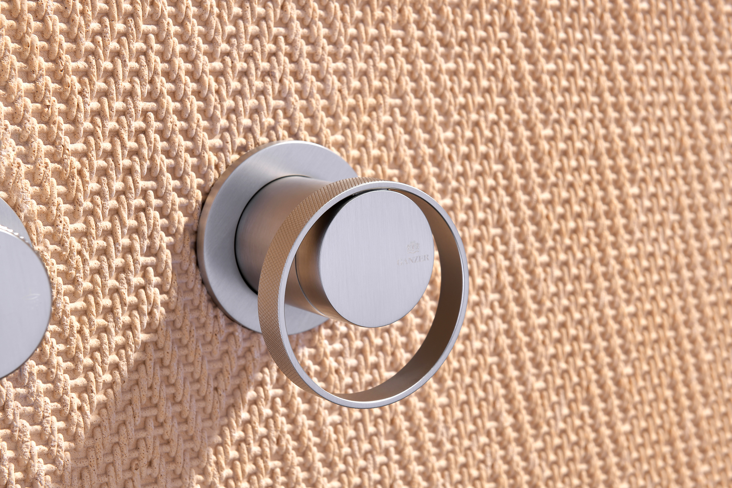 19164-G Встроенный смес для душа с 2-функ. (САТИН) GANZER  (6/1шт)