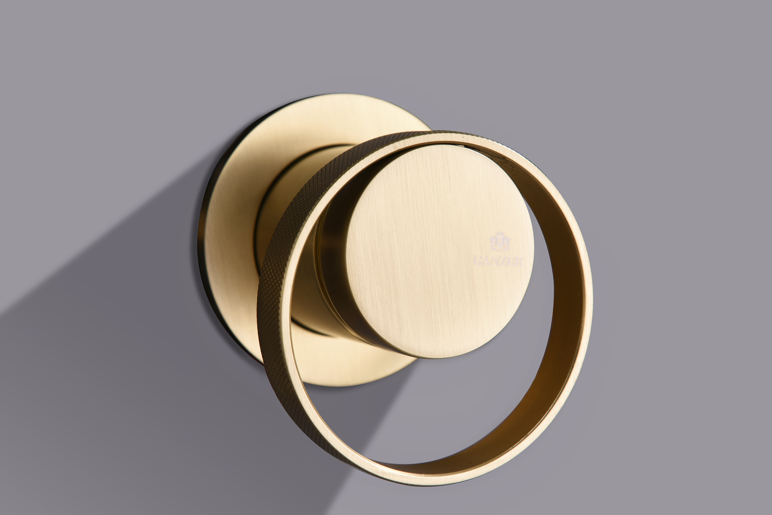 19165-S Смеситель встраиваемый для душа с 3-функ. (Мат. Золото) GANZER (6/1шт)