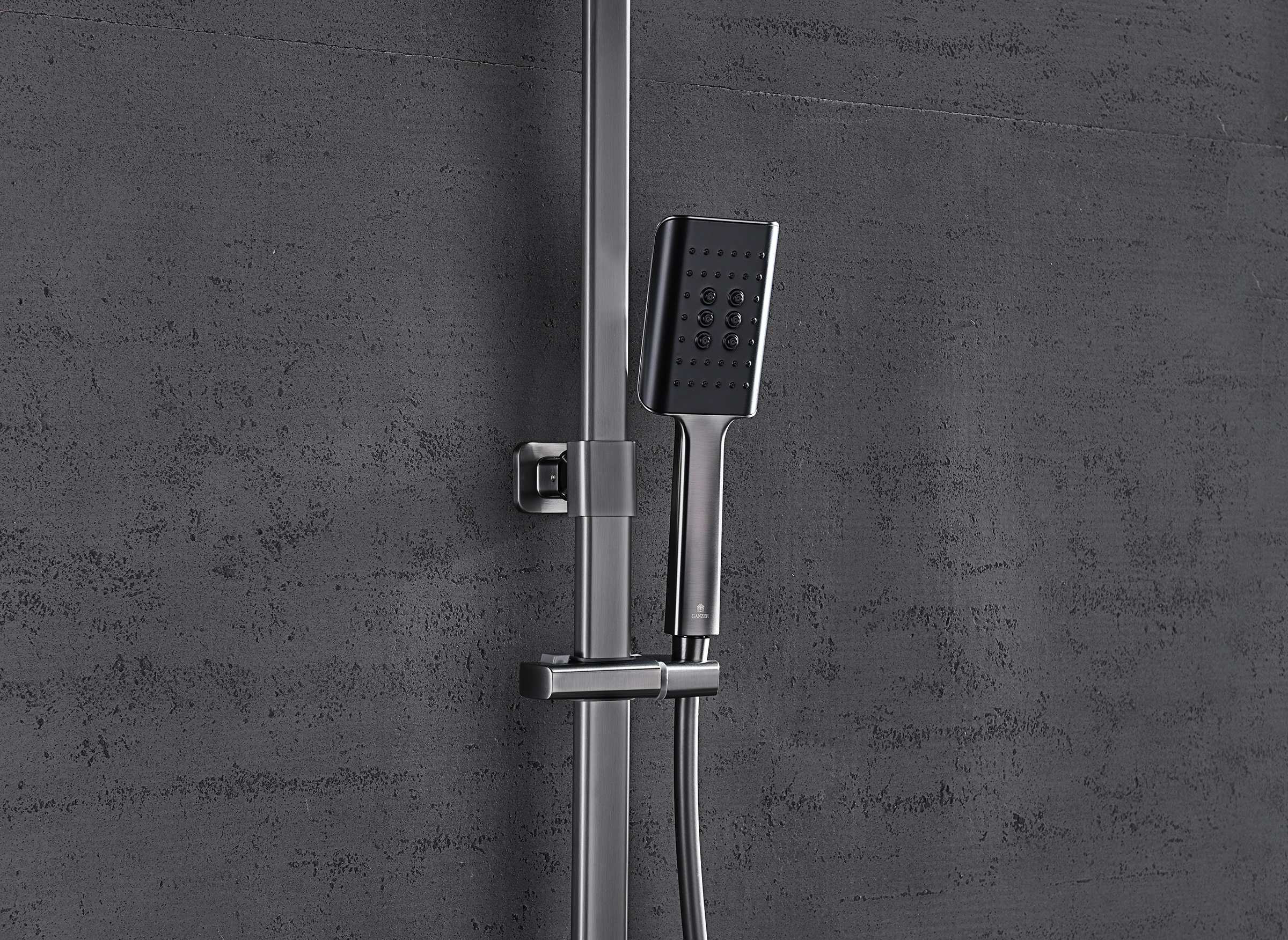 02162-Q Душевая система (ГРАФИТ) GANZER (5/1шт)