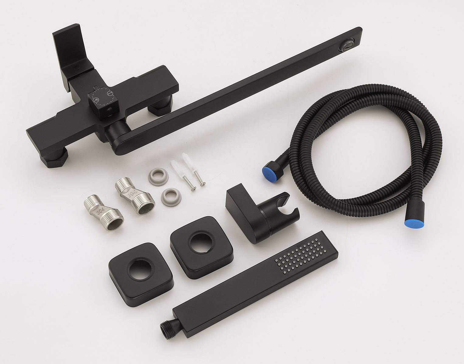 22095-C Смеситель для ванны (ЧЕРНЫЙ) HansenPRO  (10/1шт)