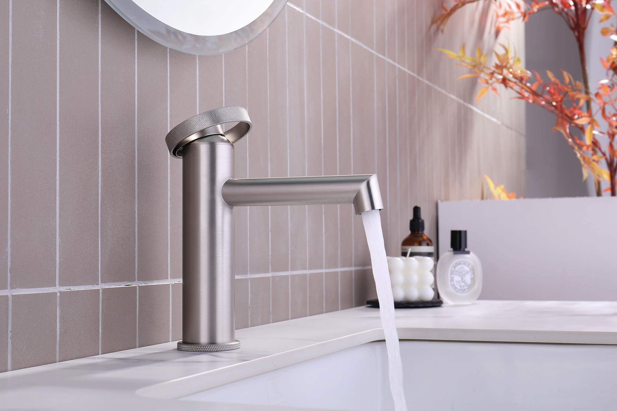 19111-G Смеситель од. для раковины (САТИН) GANZER (10/1шт)