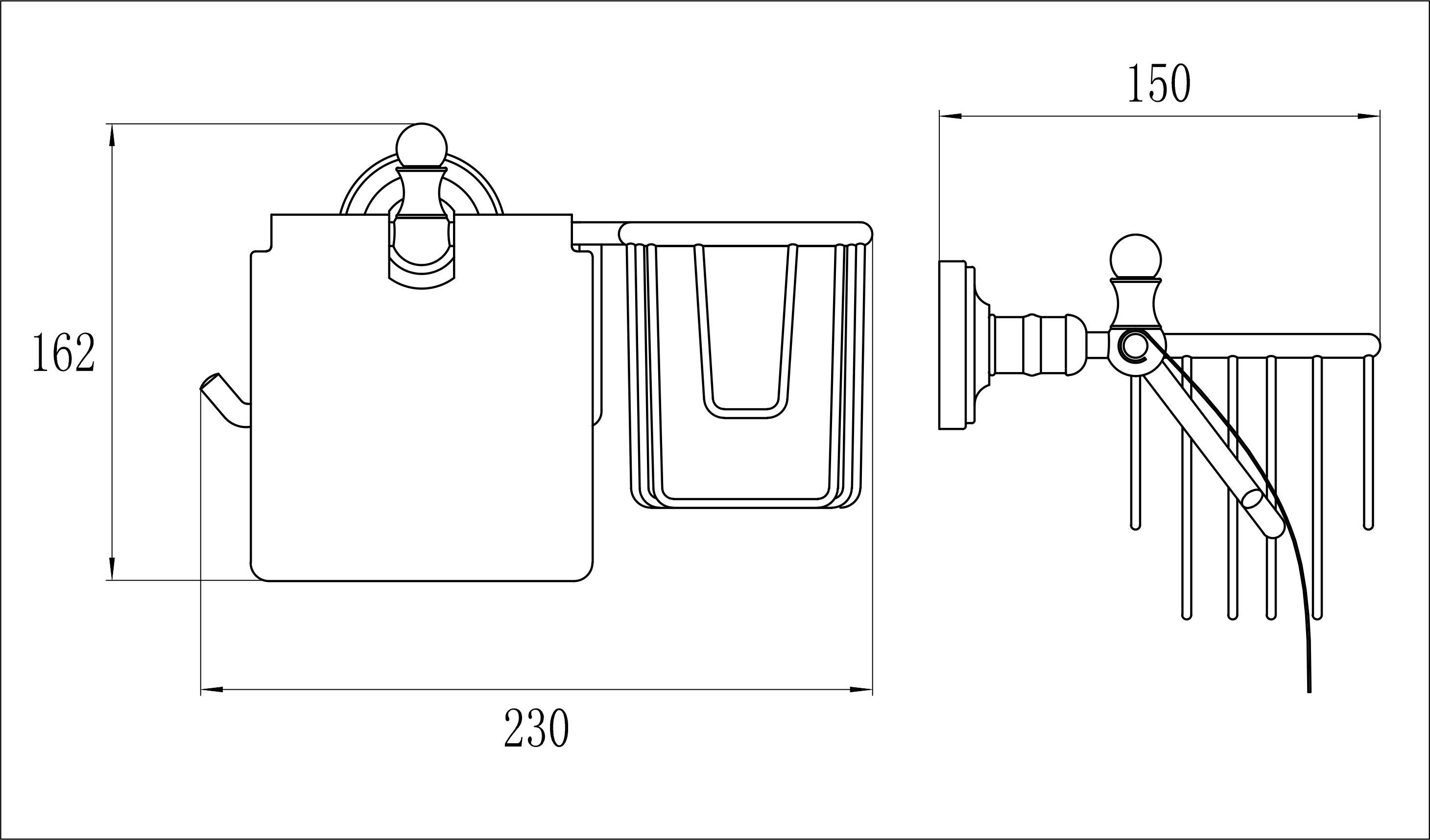 31031L-E Б/держатель+осв. левый (ЗОЛОТО) GANZER (20/1шт)
