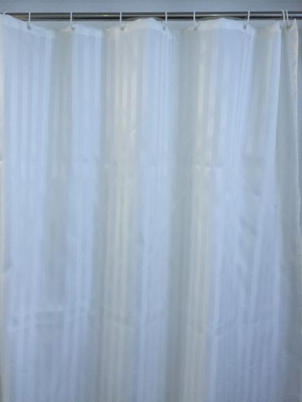 Штора для ванной (180х200см) СВЕТЛО-БЕЖЕВЫЙ САВОЛ  (25/1шт)