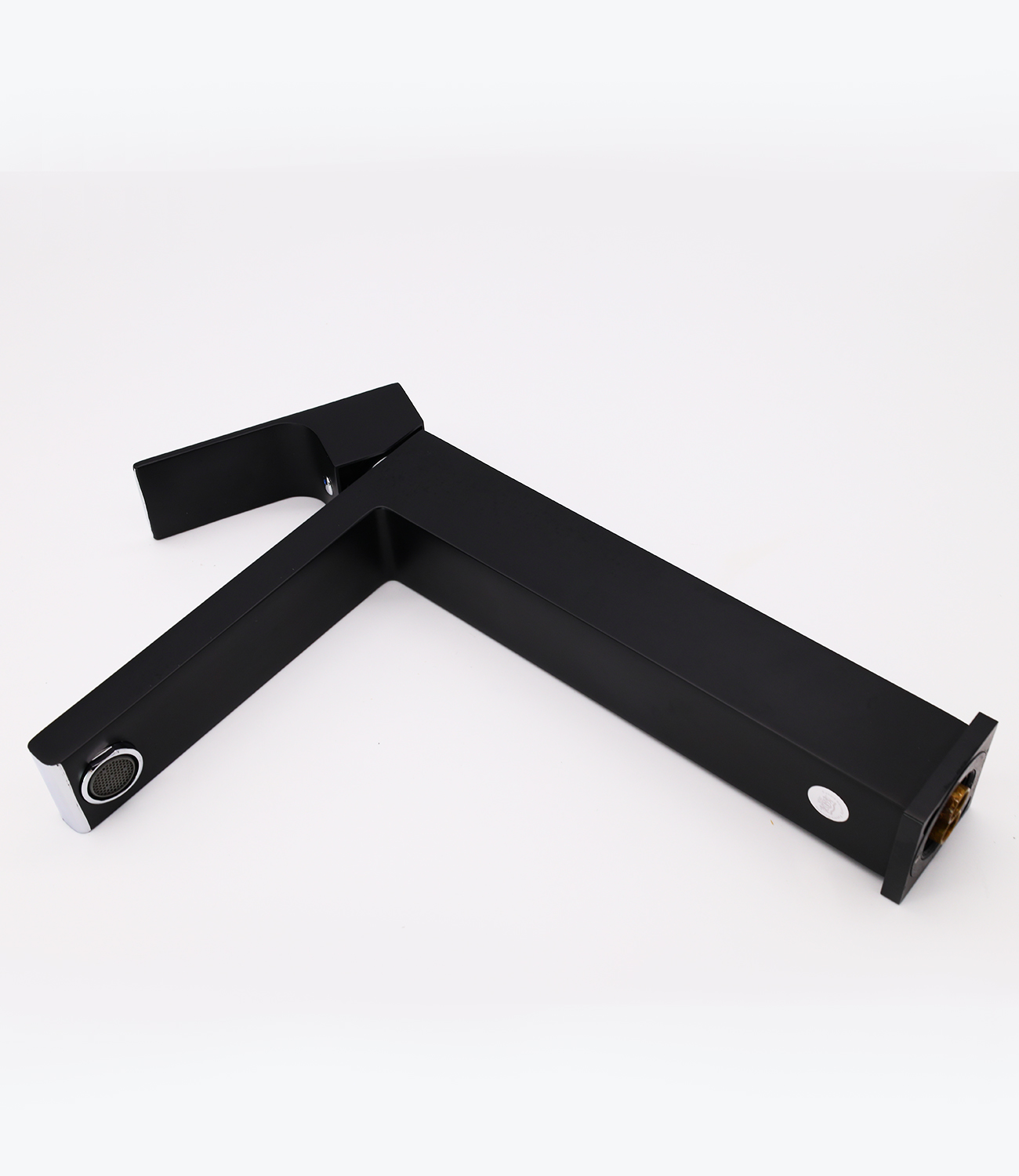 28012-C Смес. для умыв. (ВЫСОКИЙ хром+черный) "GANZER"  (10/1шт) Л/К