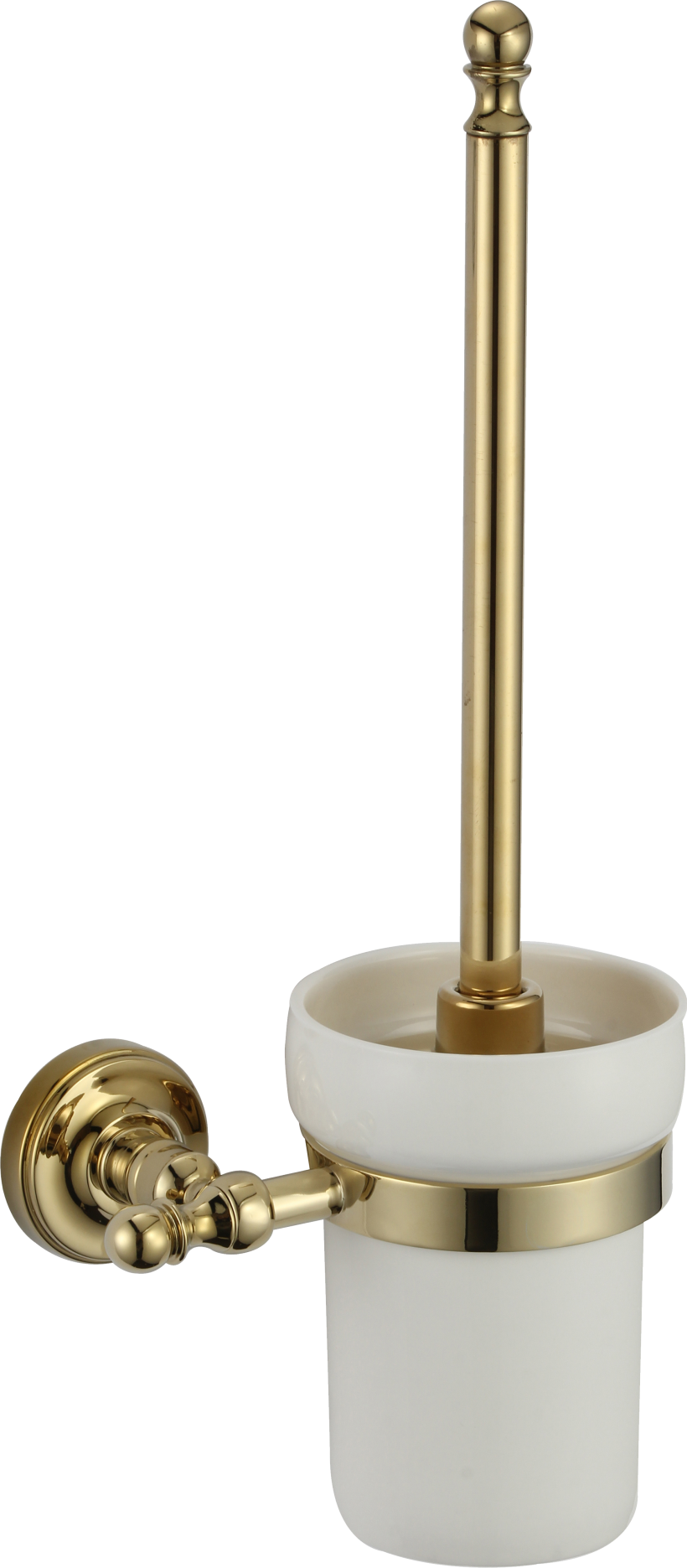 31090-E Ершик настенный стекло (ЗОЛОТО)  GANZER (10/1шт)