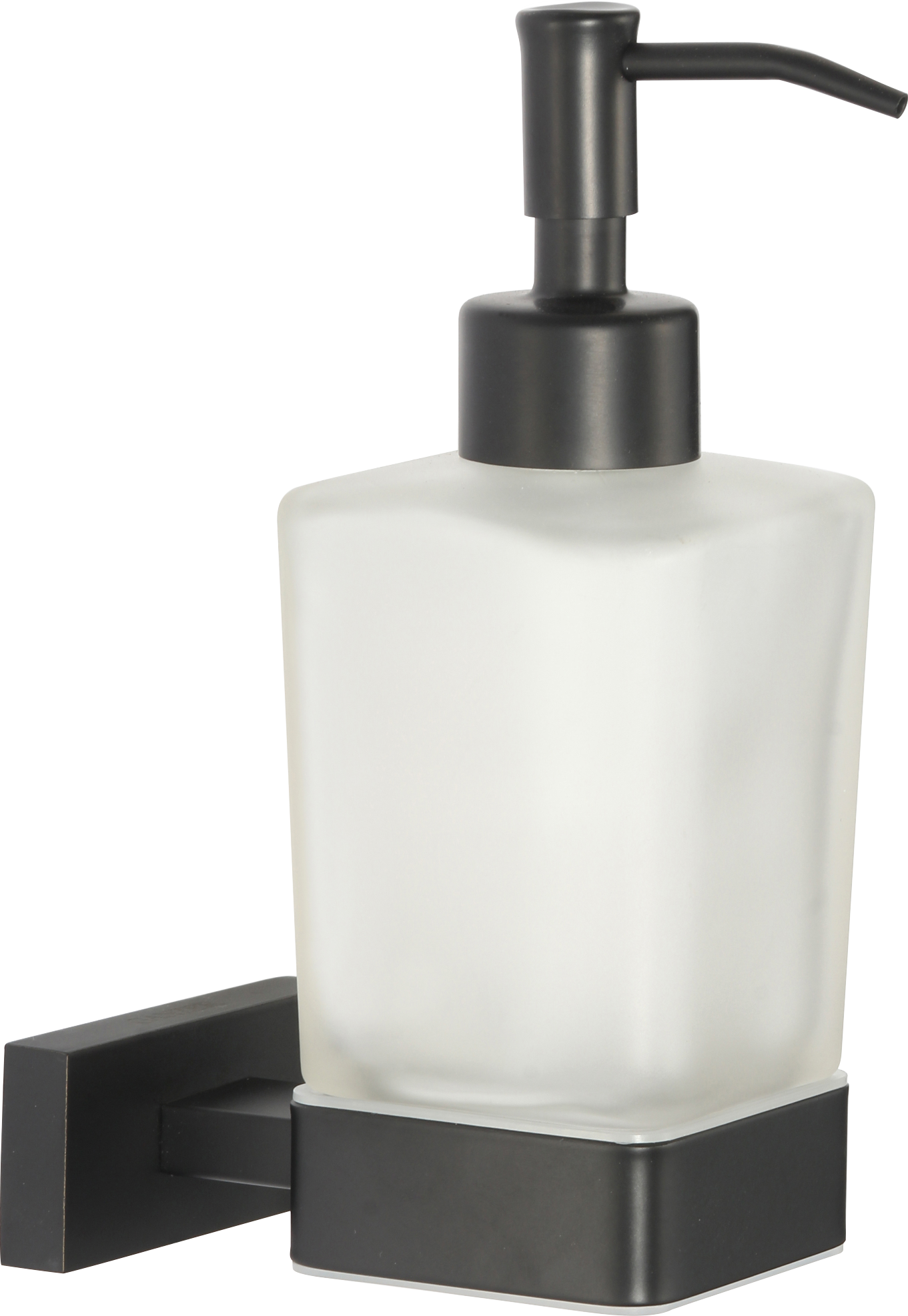 88027-C Дозатор жидкого мыла настенный (ЧЕРНЫЙ) GANZER  (20/1шт)