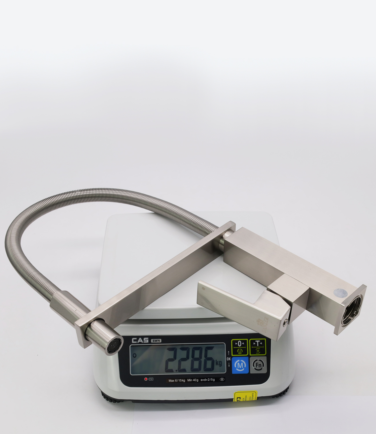 16037-G Смеситель для кухни с пруж. изливом (САТИН)  GANZER