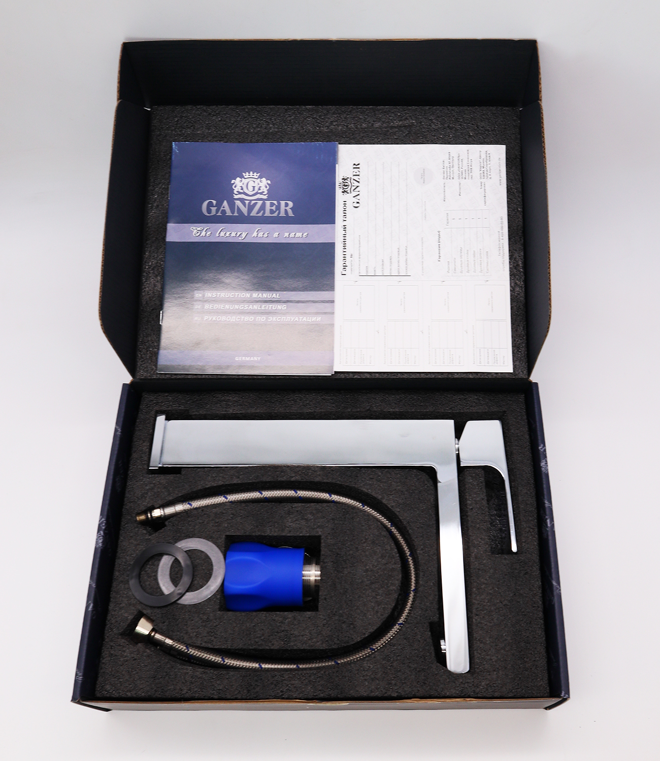 28112 Смеситель од. для раковины-чаши (ХРОМ) GANZER (10/1шт)