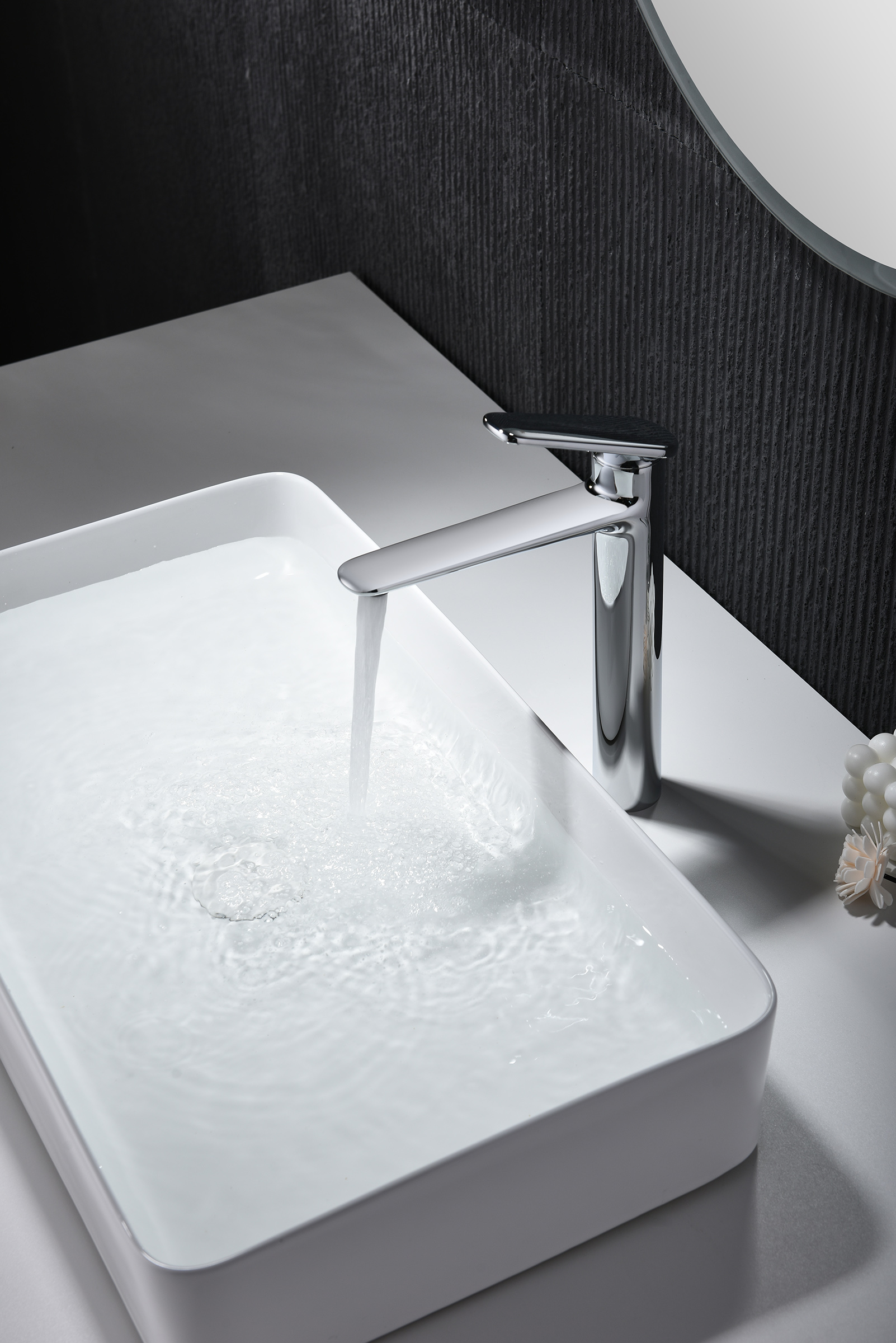 02112 Смеситель од. для раковины-чаши (ХРОМ) GANZER (10/1шт)