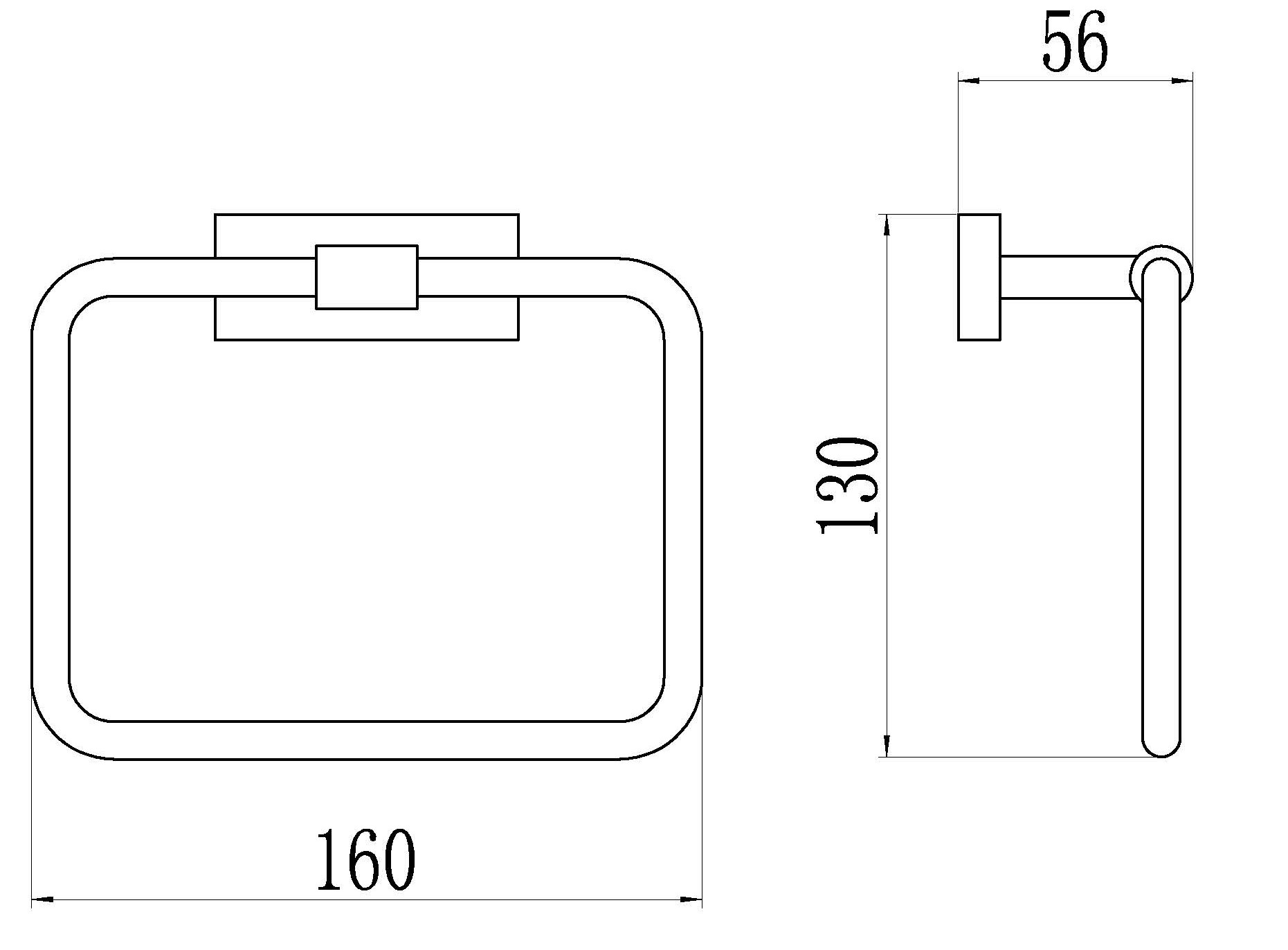 88040 Кольцо для полотенца GANZER (20/1шт)