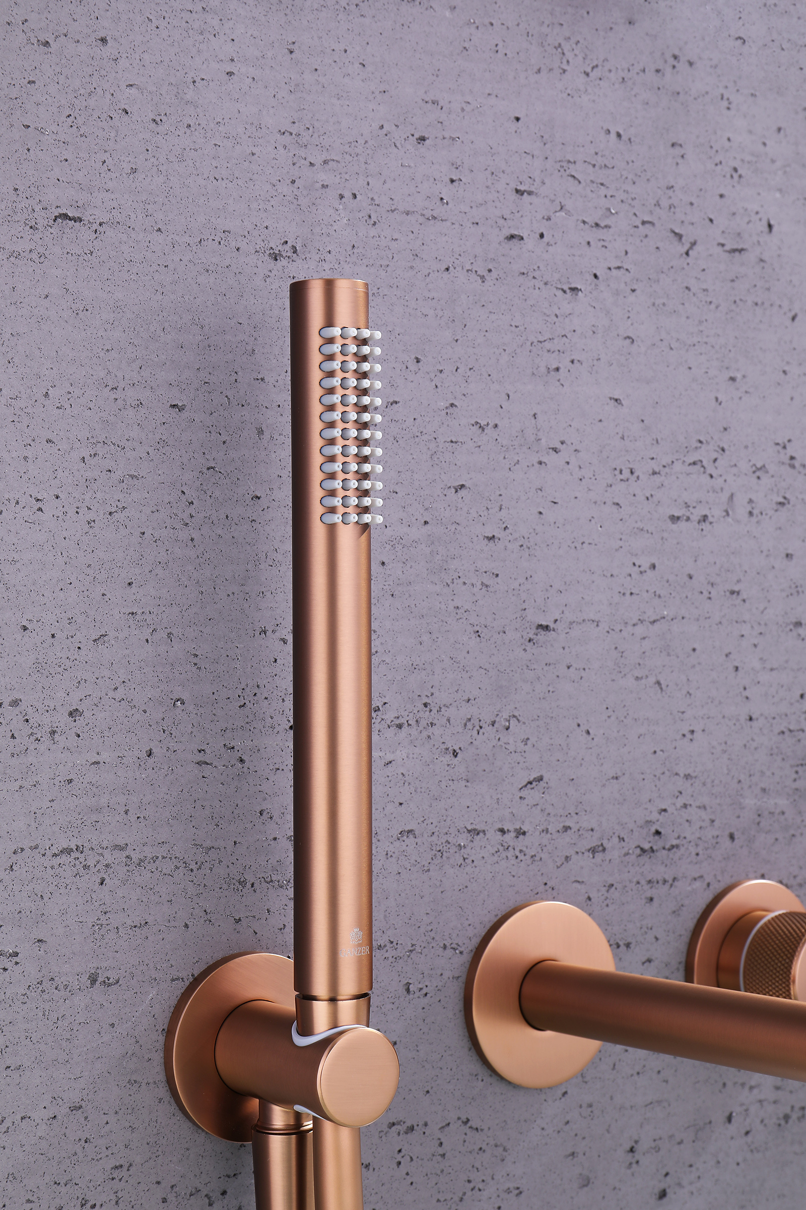 19134-R Встроенный смес. для ванны  (Роз. Золото) GANZER  (6/1шт)