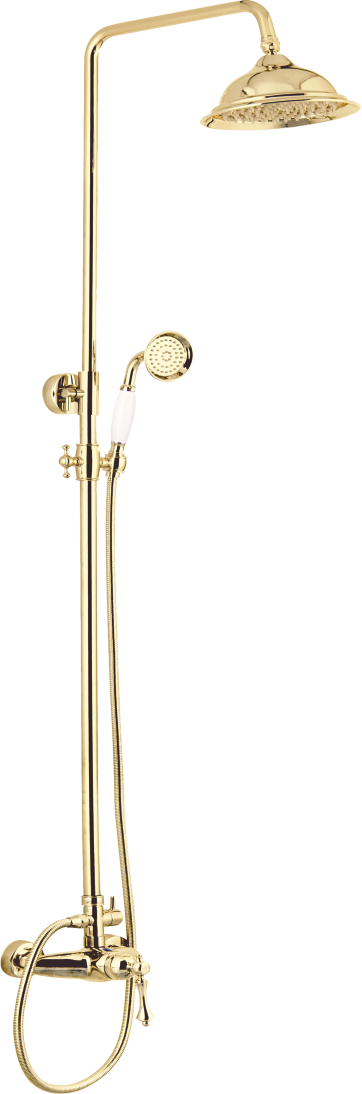 77060-E Душевой релинг для душа (ЗОЛОТО)  "GANZER"