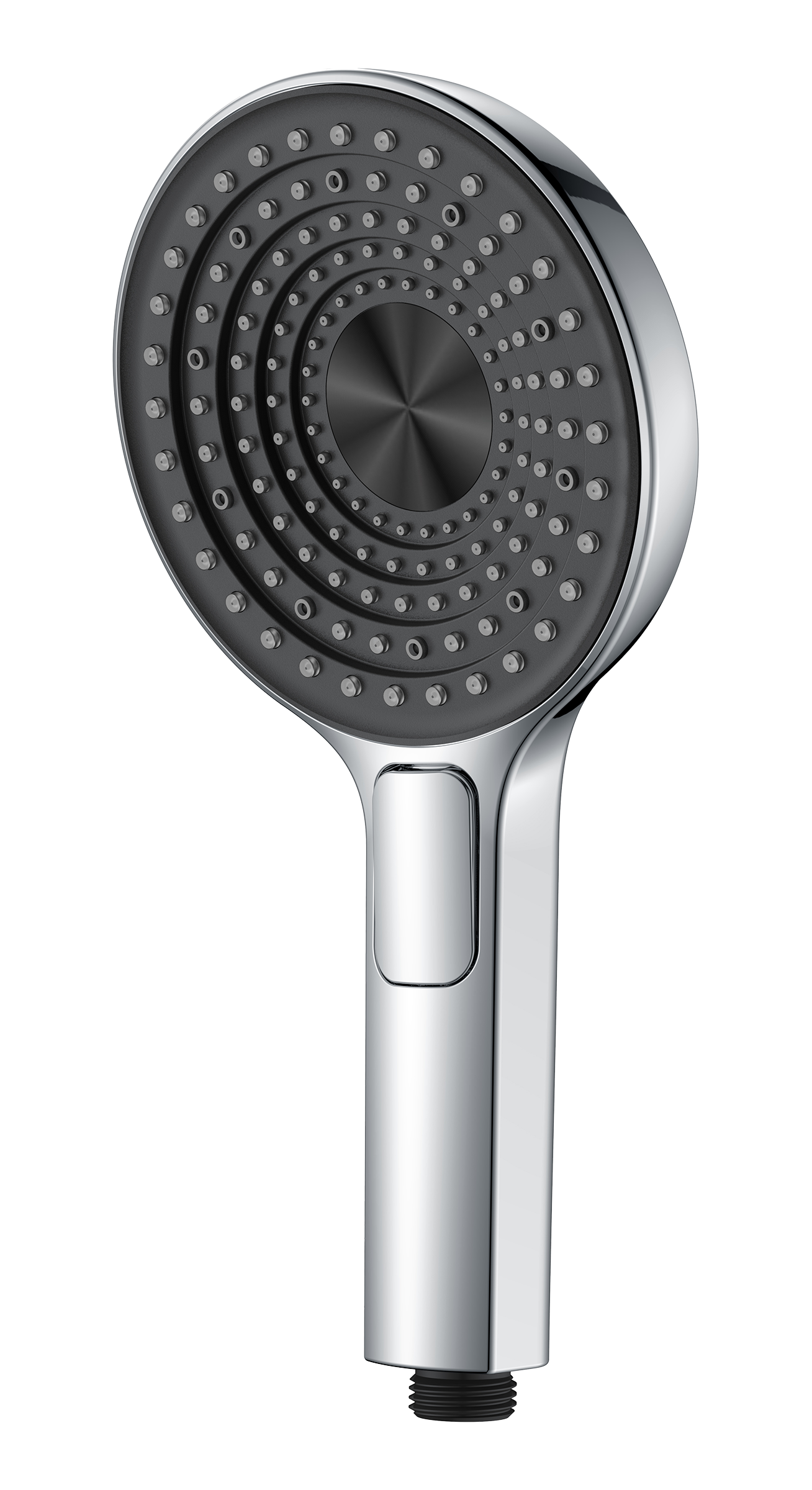 3029 Лейка массажная 3 позиции, кнопка (ХРОМ) GANZER  (56/1шт)