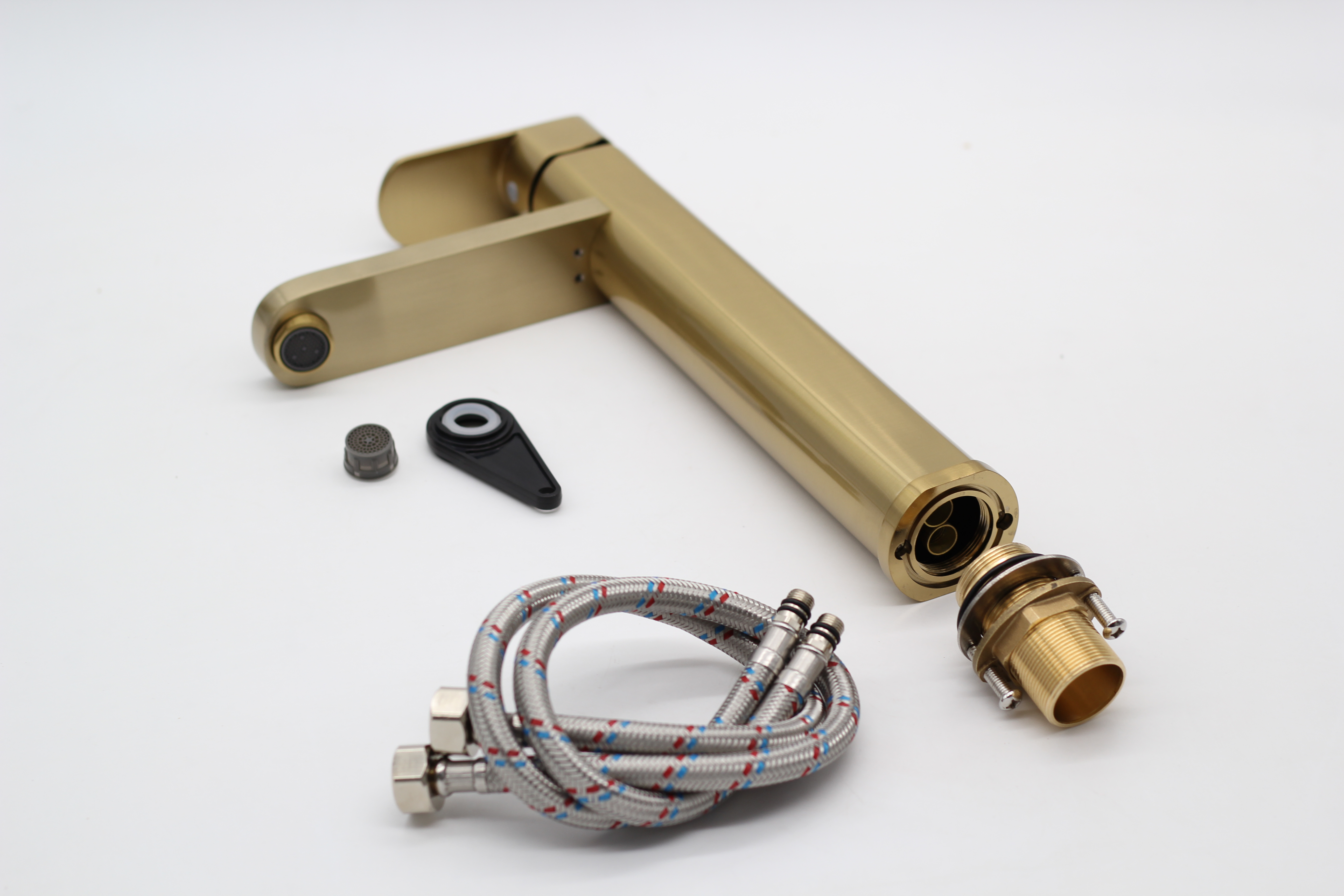 06012-D Смеситель для умыв (ВЫСОКИЙ БРОНЗА) "GANZER" (8/1шт) Л/К 