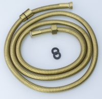 Шланг для душа 175см МЕЛ. ОПЛ.  (в кор., 360°,МАТ.ЗОЛОТО) ViEiR  (50/1шт)