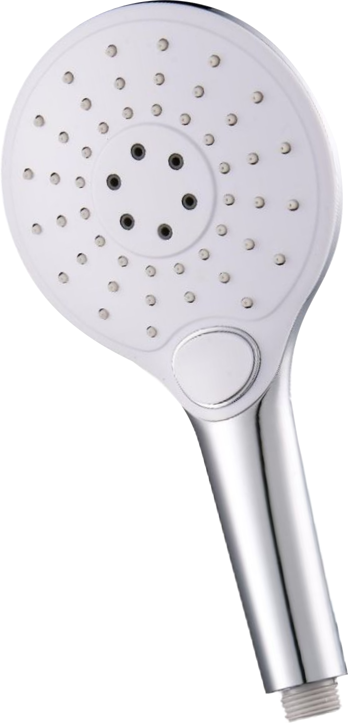 3013 Лейка для душа БЕЛЫЙ 12*24см (3-функций,кн.) HANSEN (50/1шт)