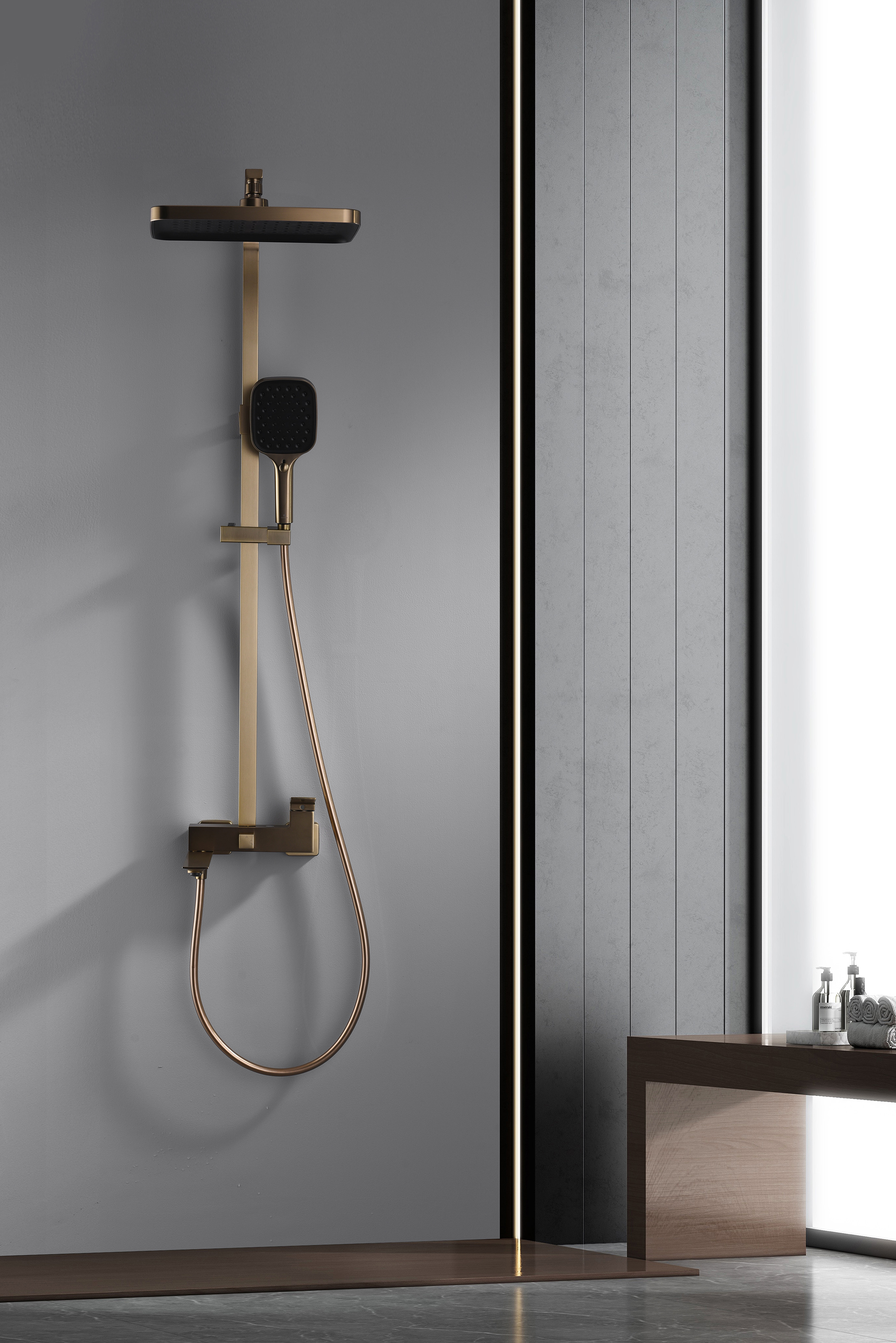 05162-S Душевая система (Мат. Золото) GANZER (5/1шт)